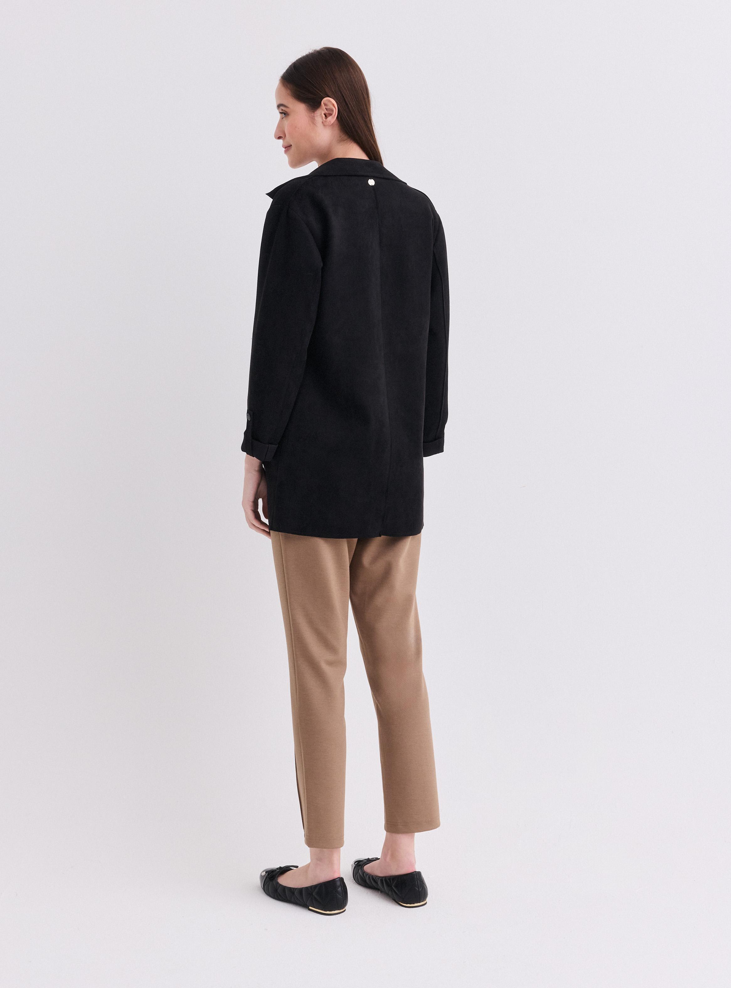 Blazer Look Suede Roll Up-5