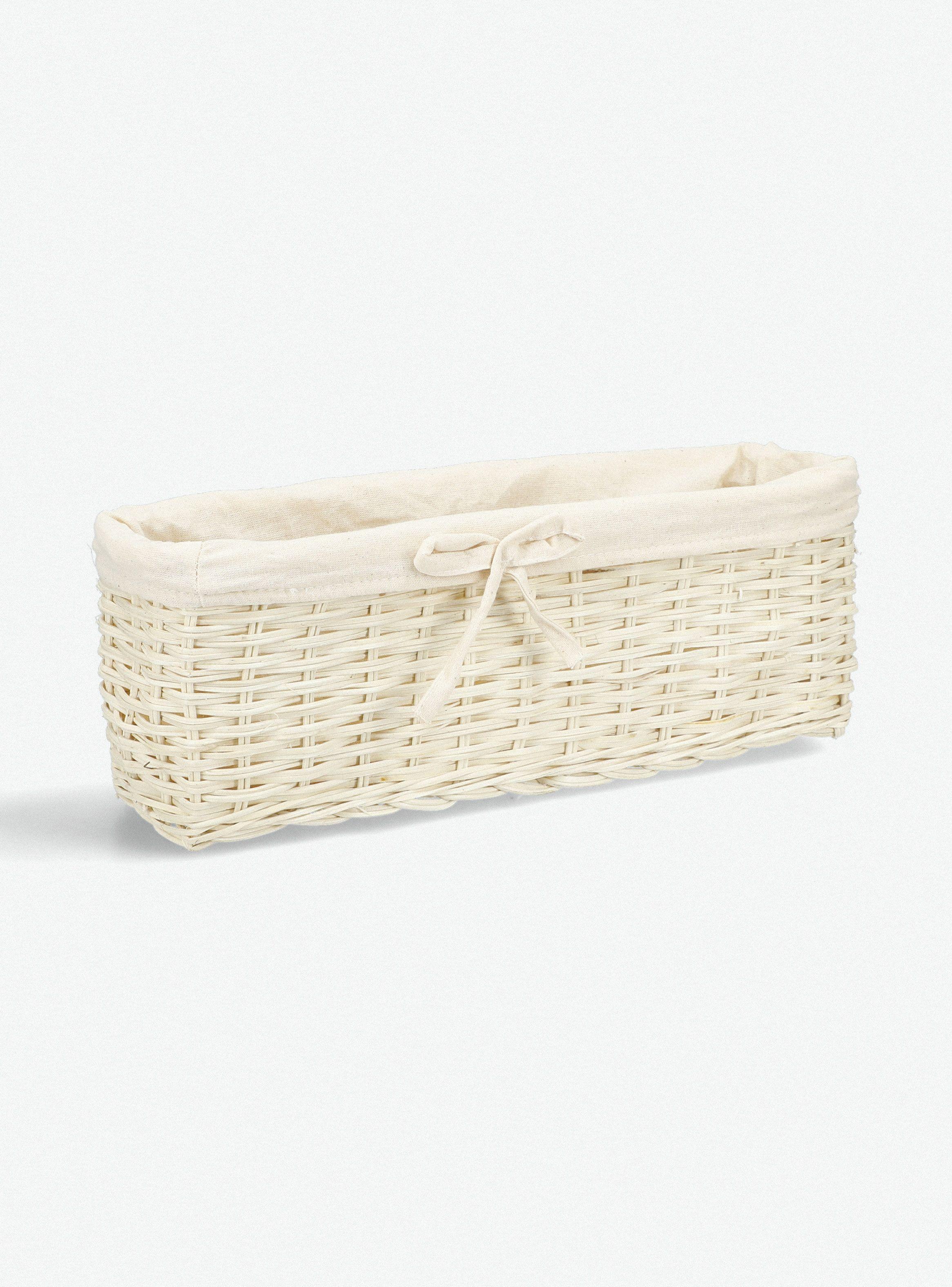 Canasto Organizador de Baño Blanco M-1