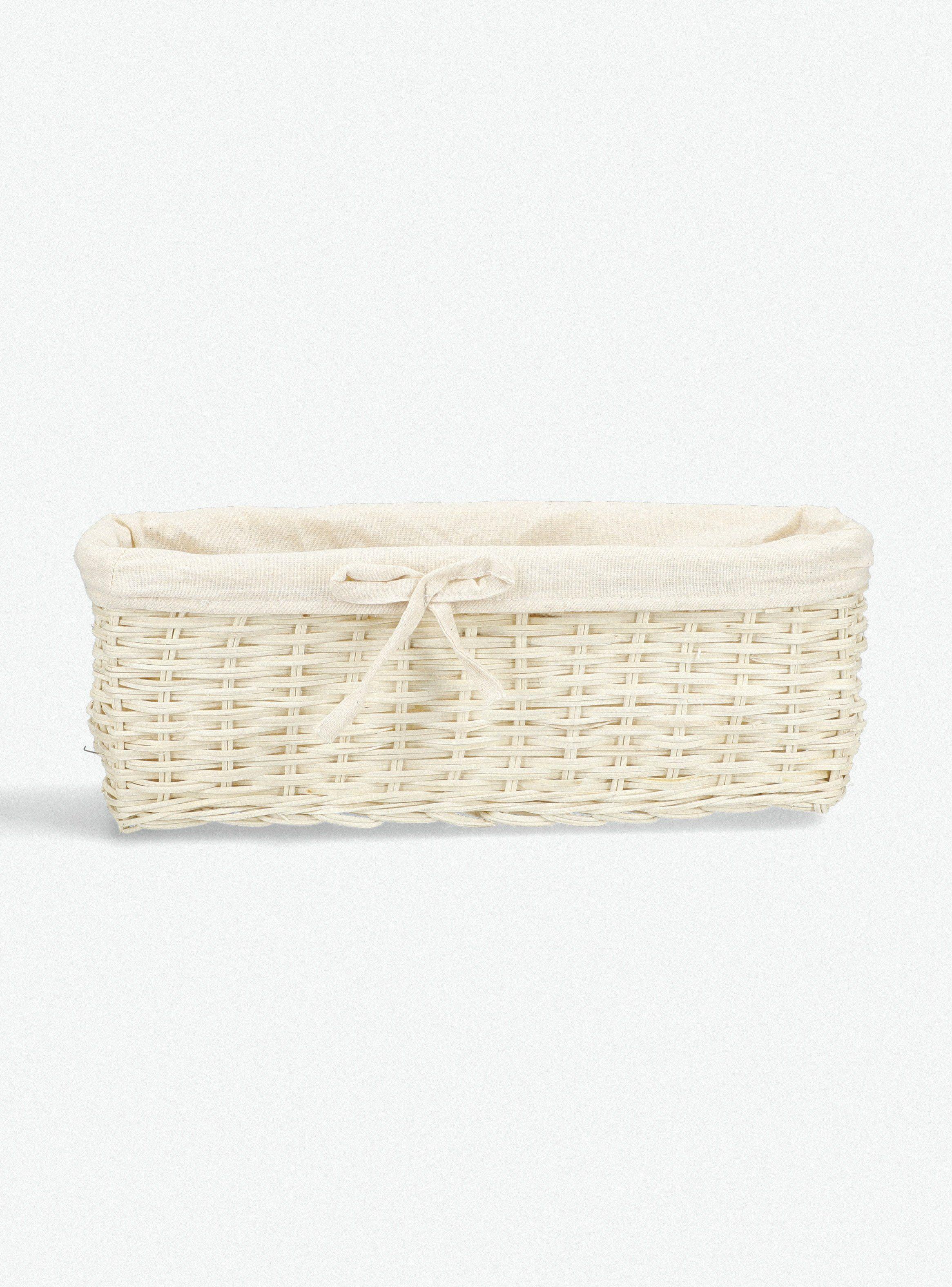 Canasto Organizador de Baño Blanco M-0