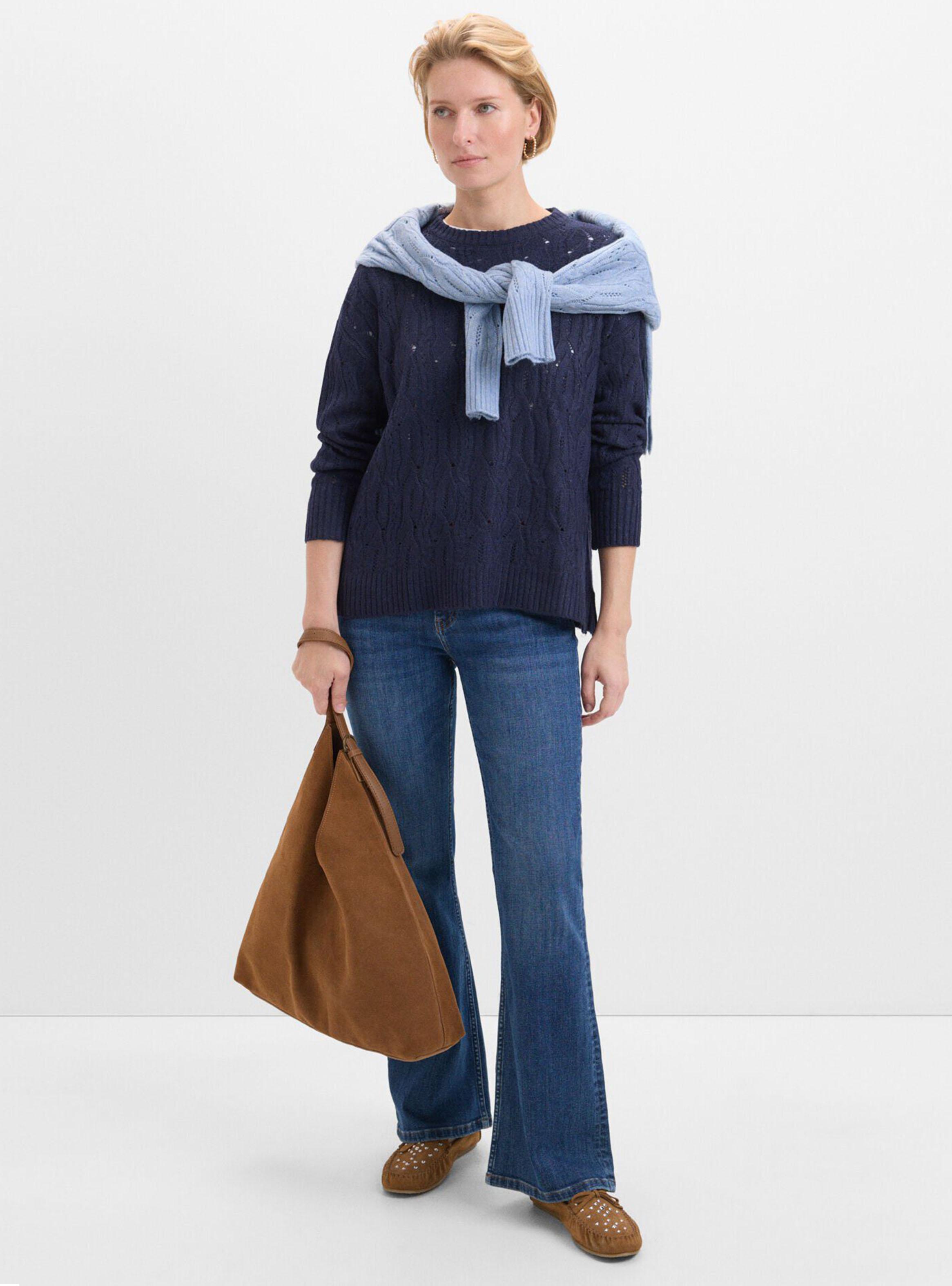 Sweater Cuello Redondo Detalles Tejido-3