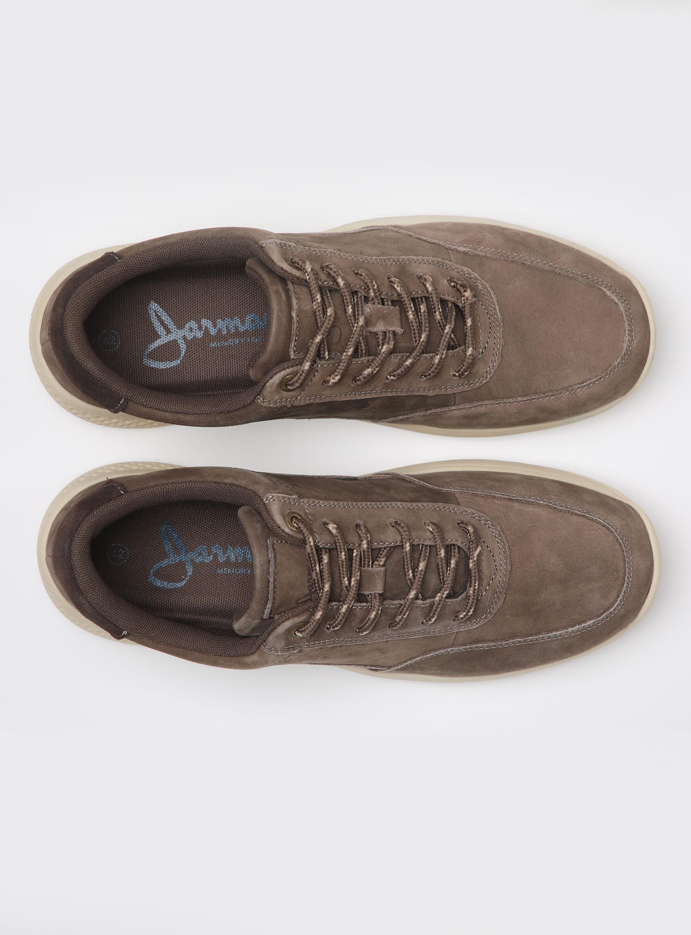 Zapato Casual Cuero Acordonado Plantilla Textil Mesh Hombre-3