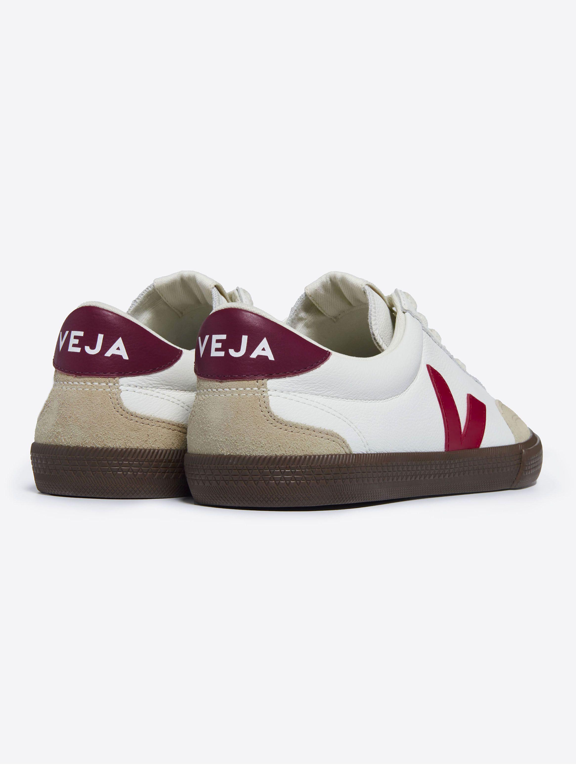 Zapatilla Urbana Volley Leather White Pekin Bark Mujer-2