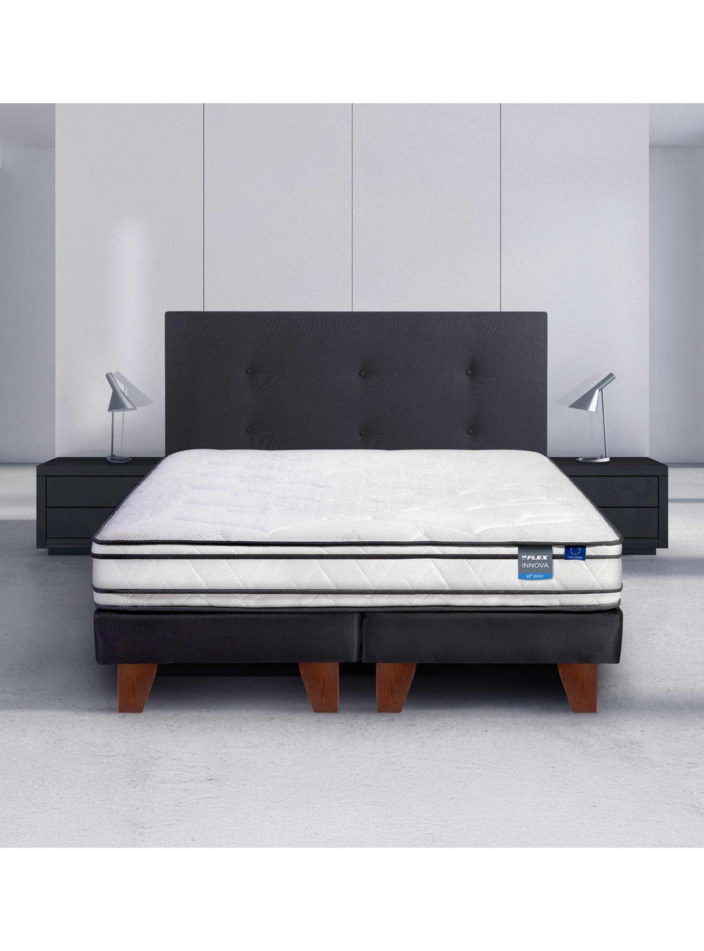 Cama Europea Premium Black King + 2 Almohadas Royal-5