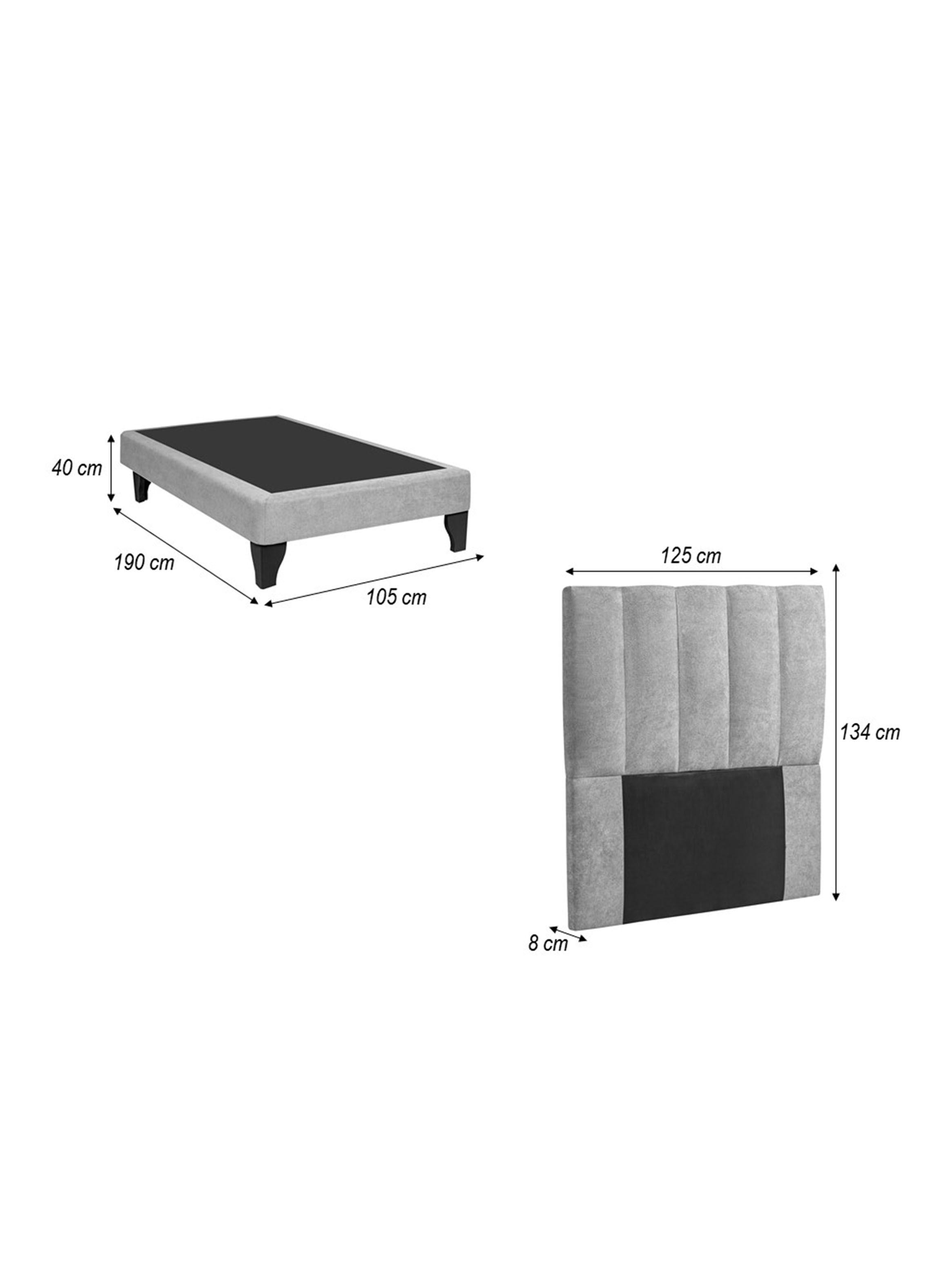 Respaldo + Base 1.5 Plazas Monza Chocolate-1