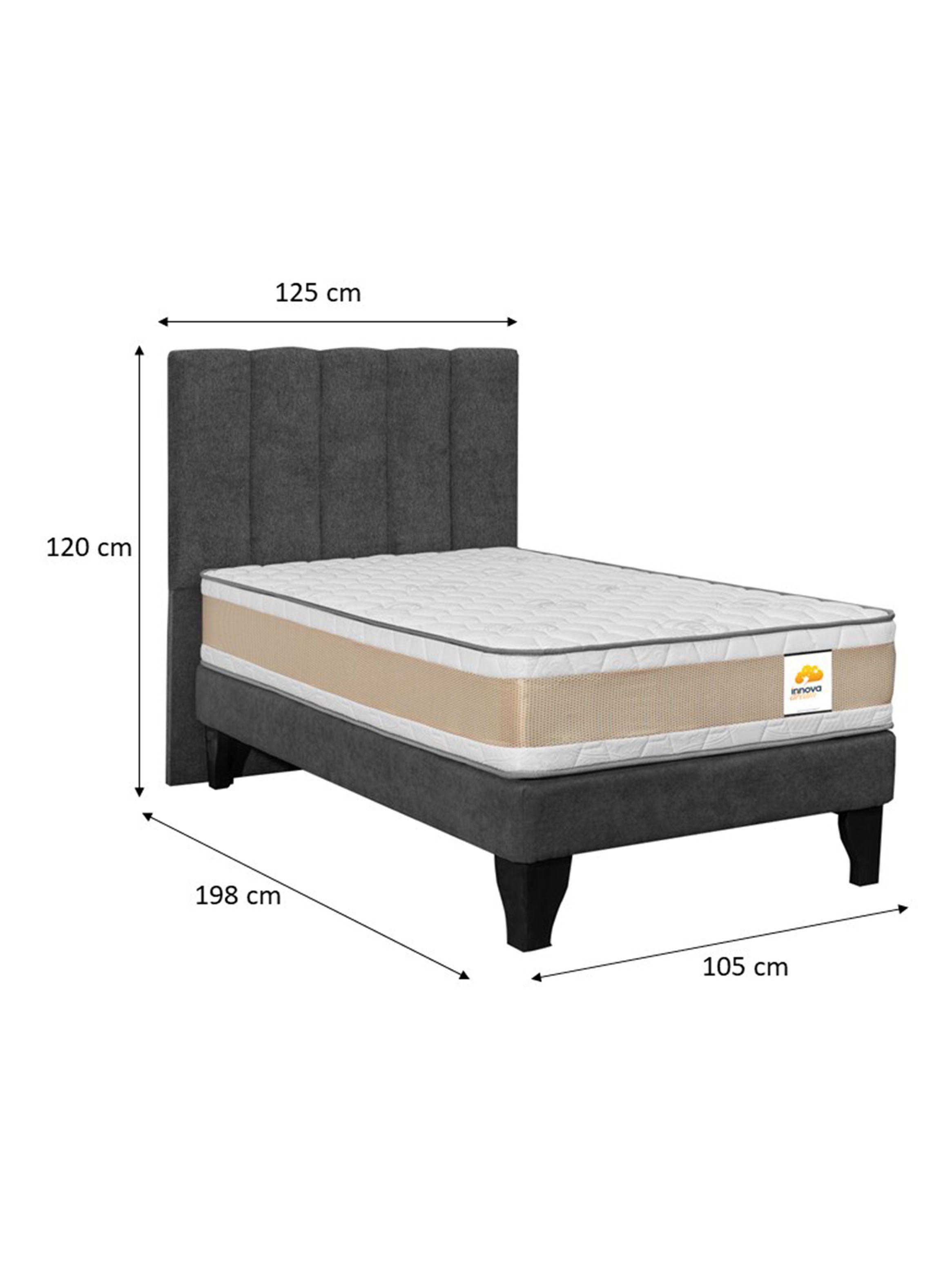 Colchón Premium + Respaldo + Base 1.5 Plazas Rosa Monza-1