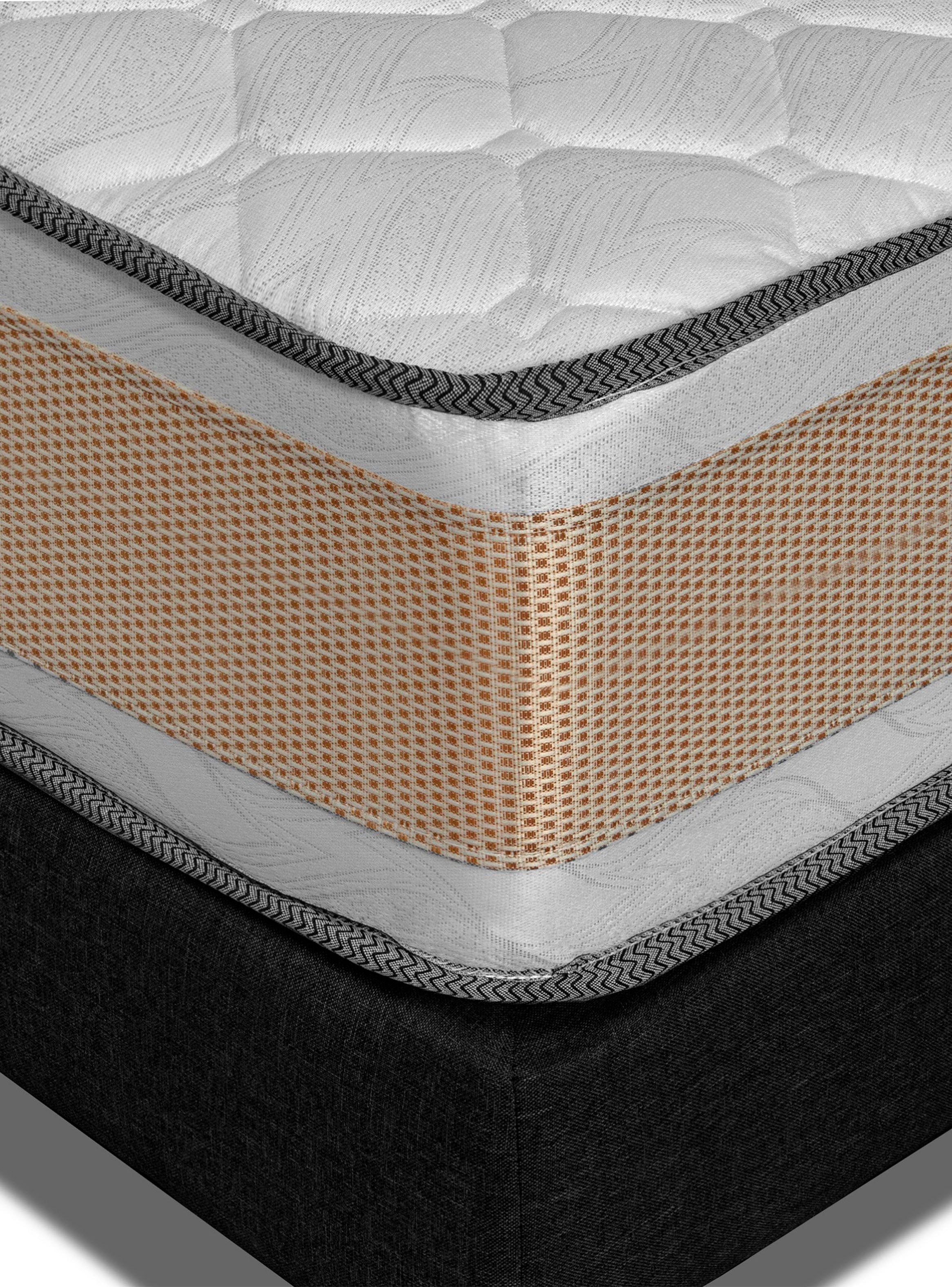 Colchón Premium + Respaldo + Base 1.5 Plazas Negro Monza-4