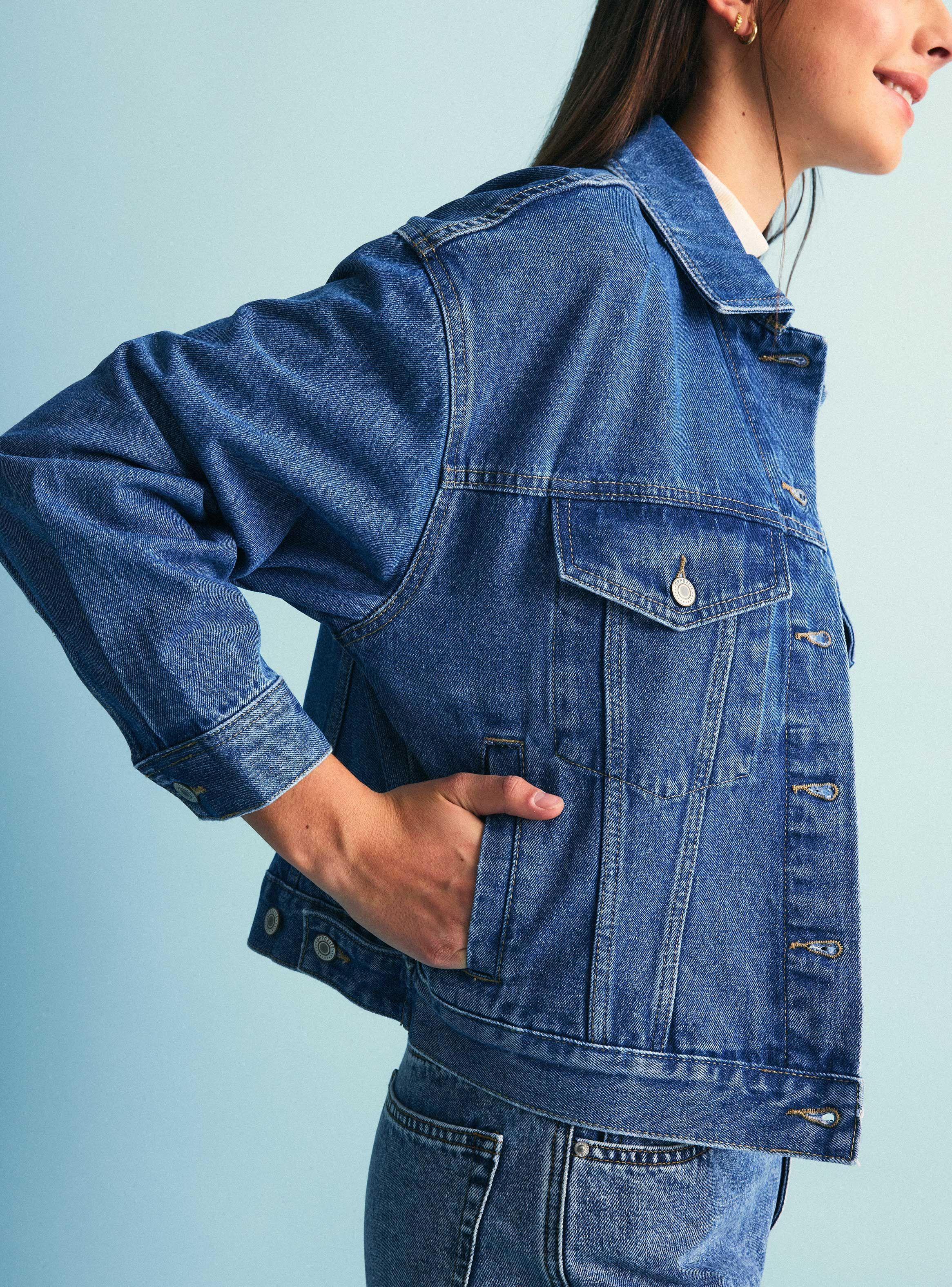 Chaqueta Denim Oversized con Roturas-3