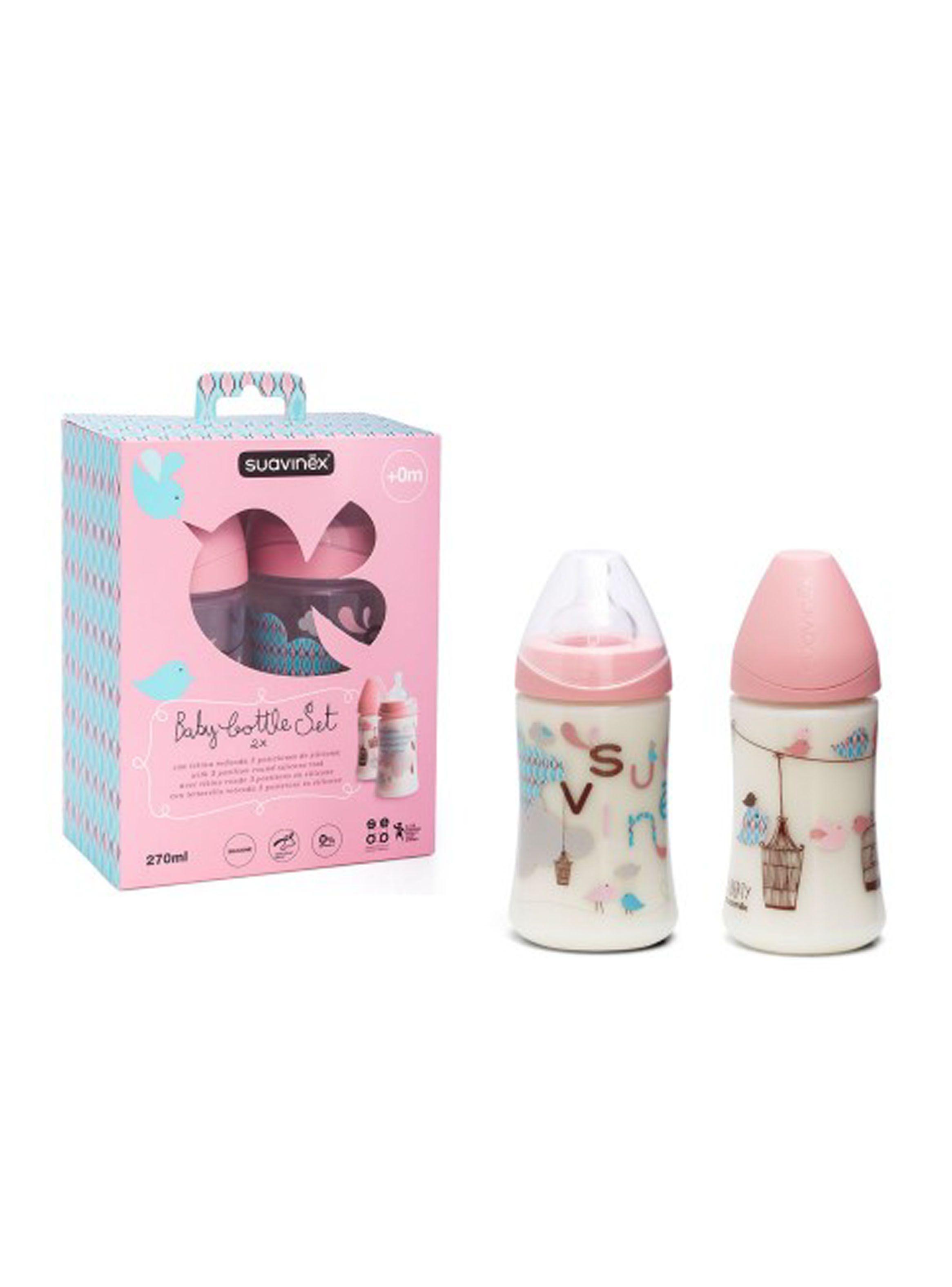 Botella Pack Niña 270 ml Silicona Suavinex-0