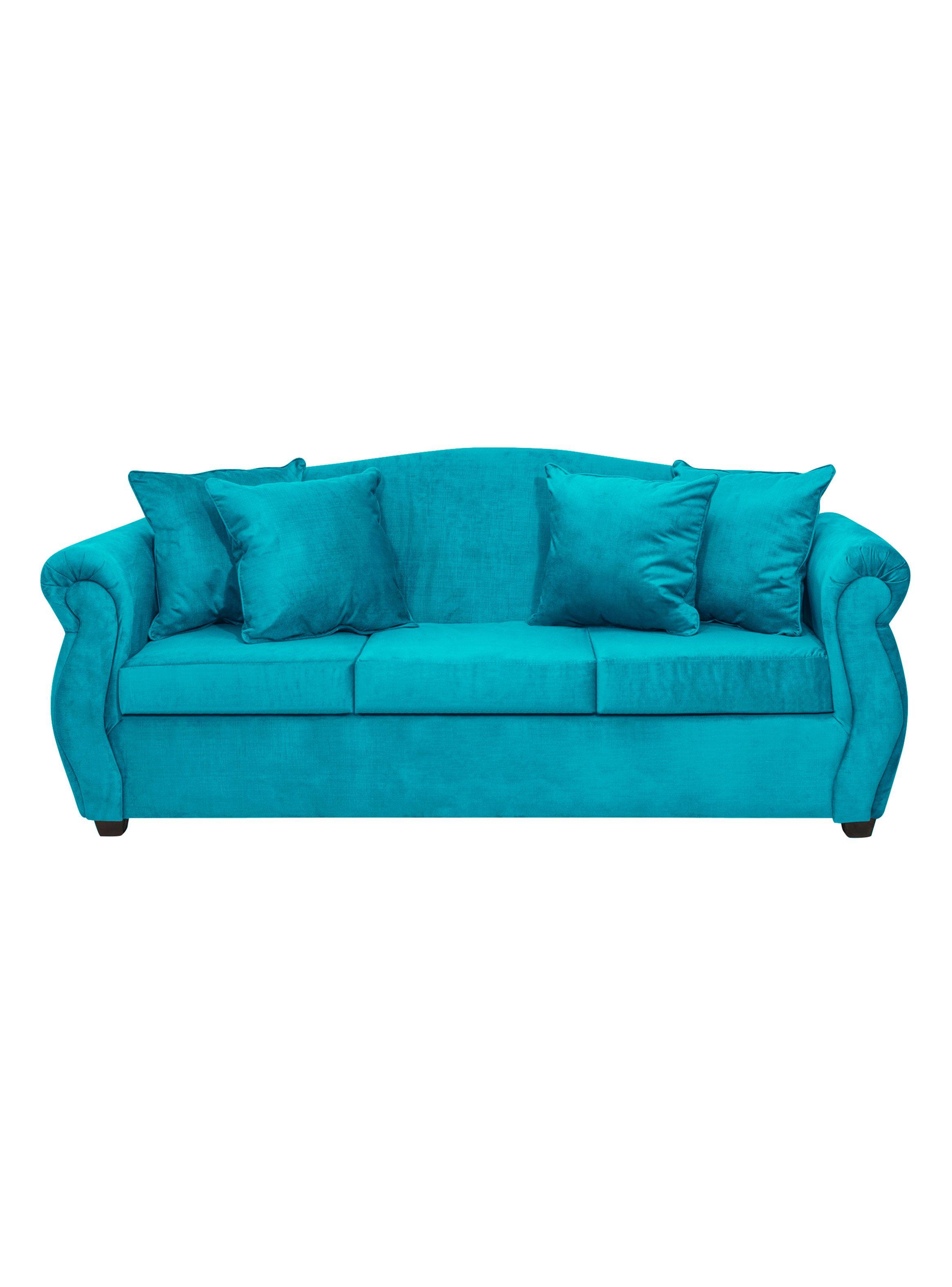 Sofá Violeta Felpa Gris 3 Cuerpos-0