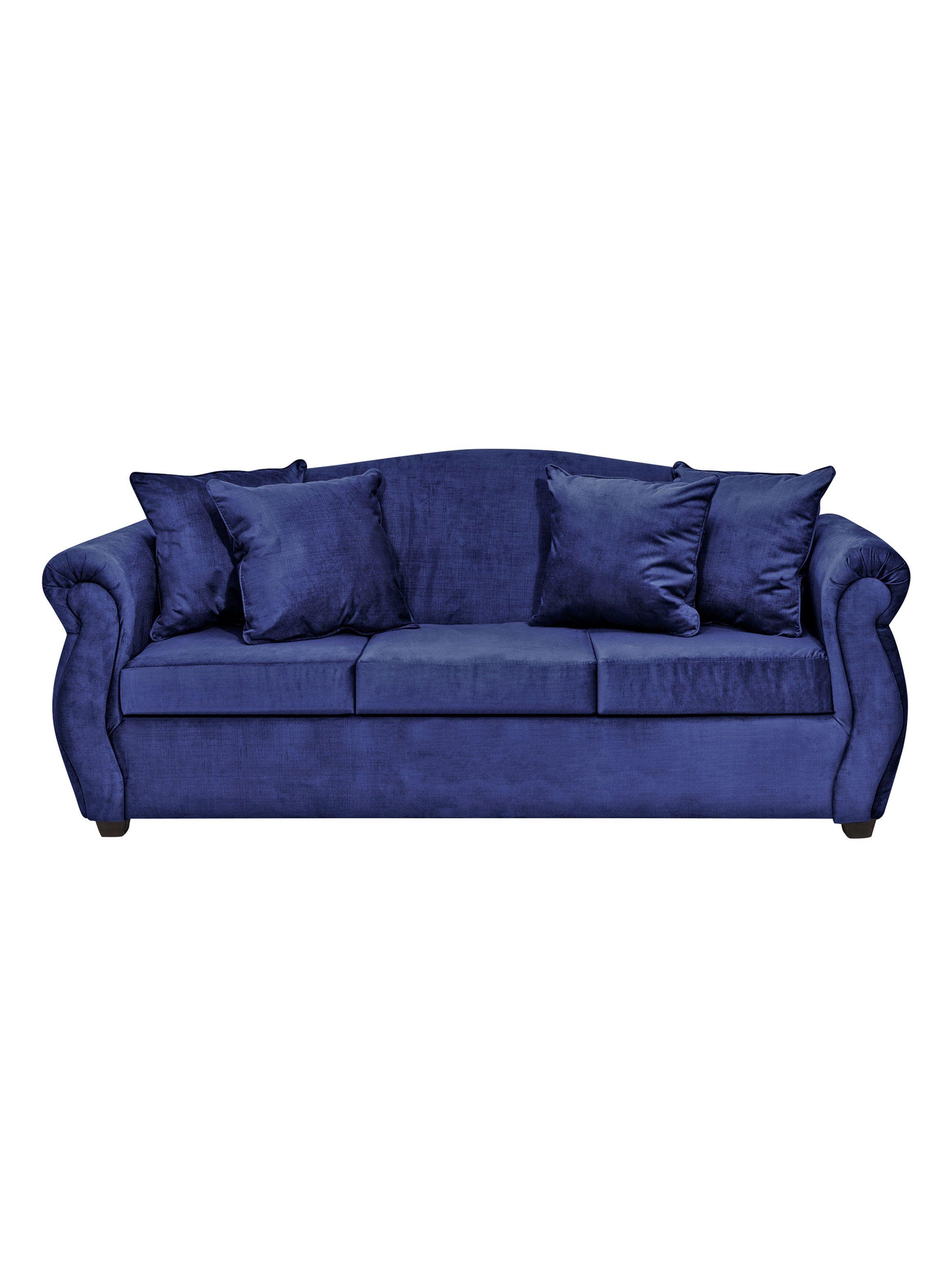 Sofá Violeta Felpa Gris 3 Cuerpos-0