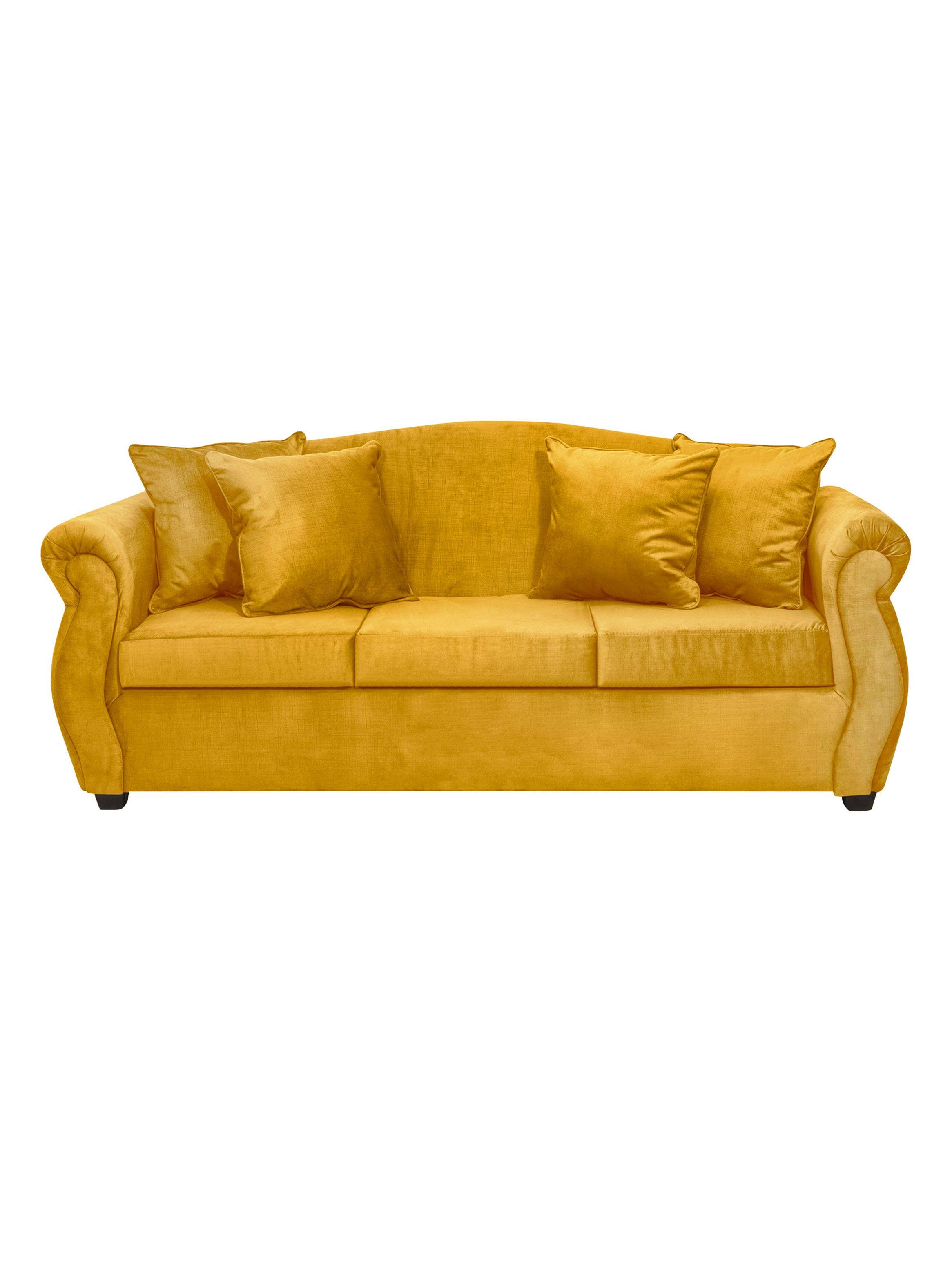 Sofá Violeta Felpa Gris 3 Cuerpos-0