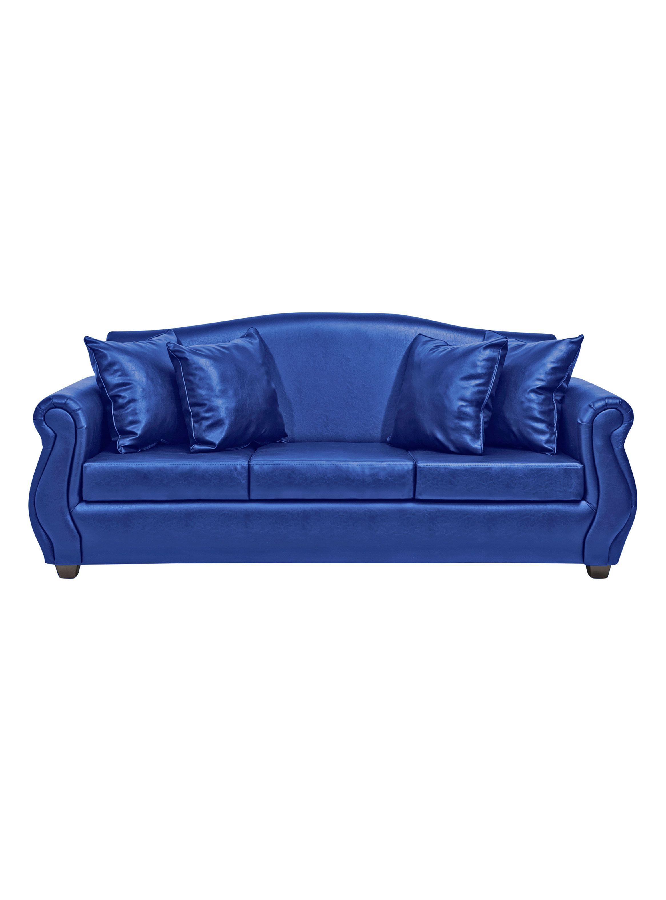 Sofá Violeta PU Negro 3 Cuerpos-0