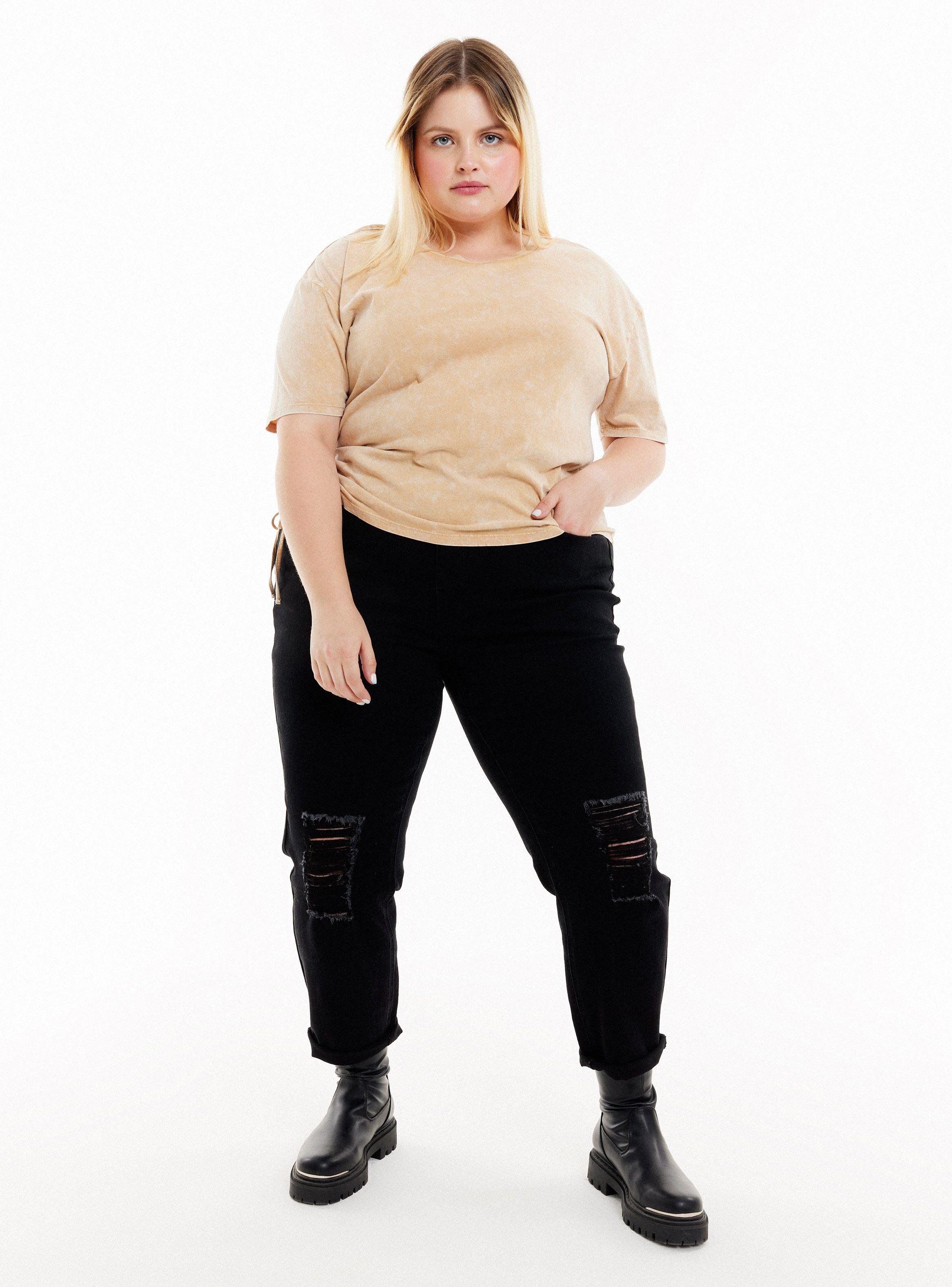 Polera Lavada con Recogido en Costado-3