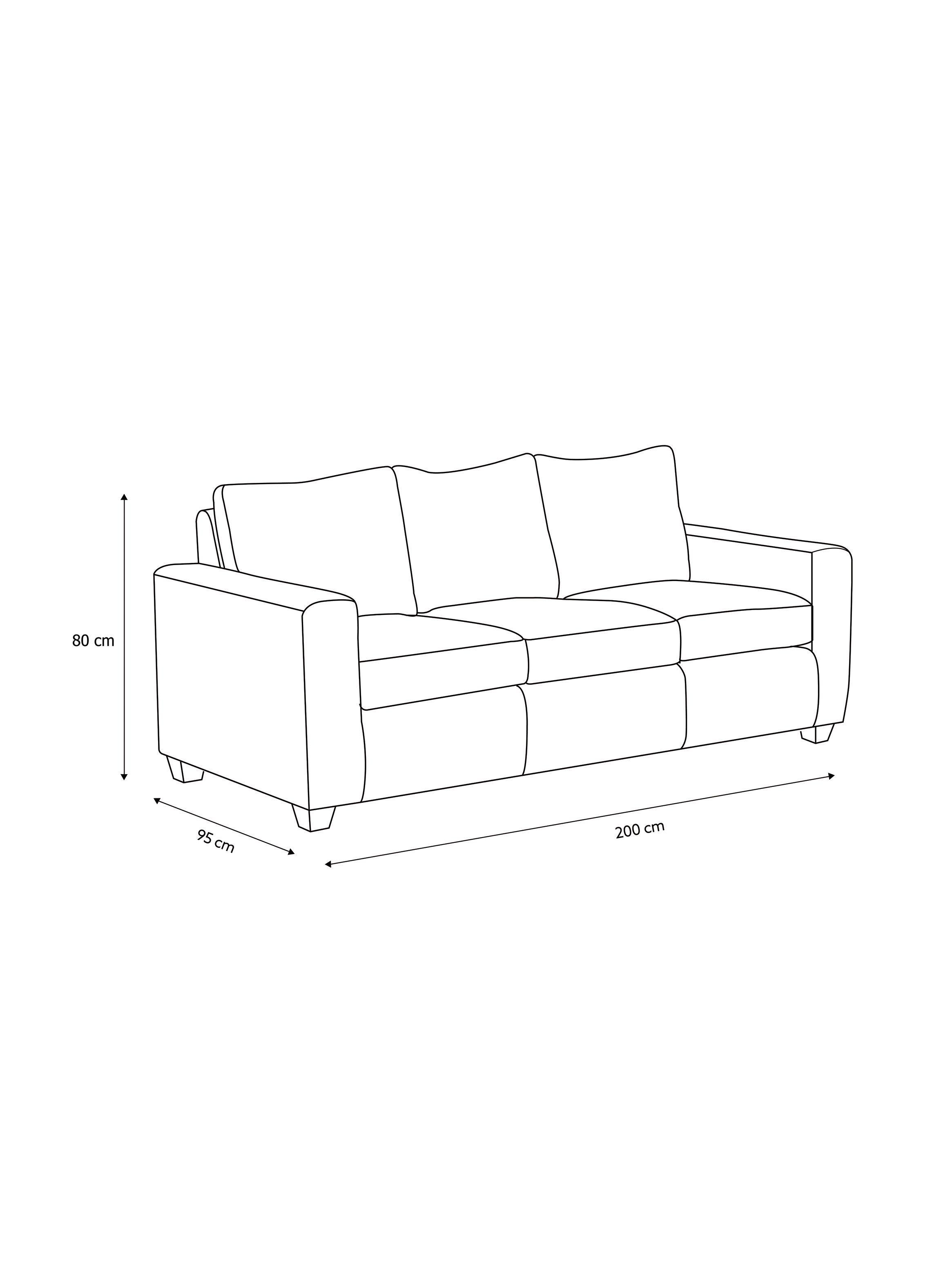 Sofá Manchester Capitoné PU Negro 3 Cuerpos-1