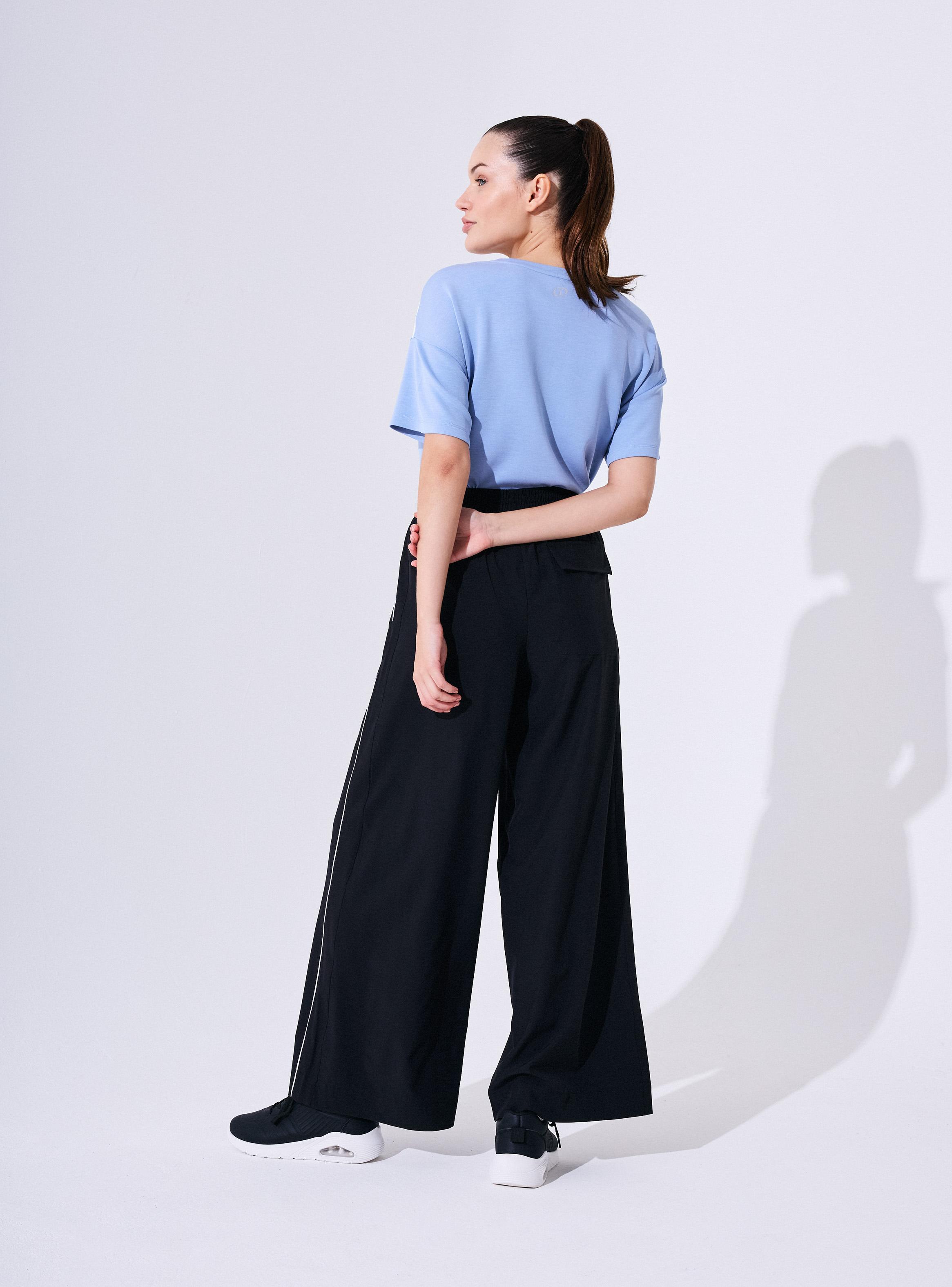 Pantalón Wide Leg Tela Fluida-5