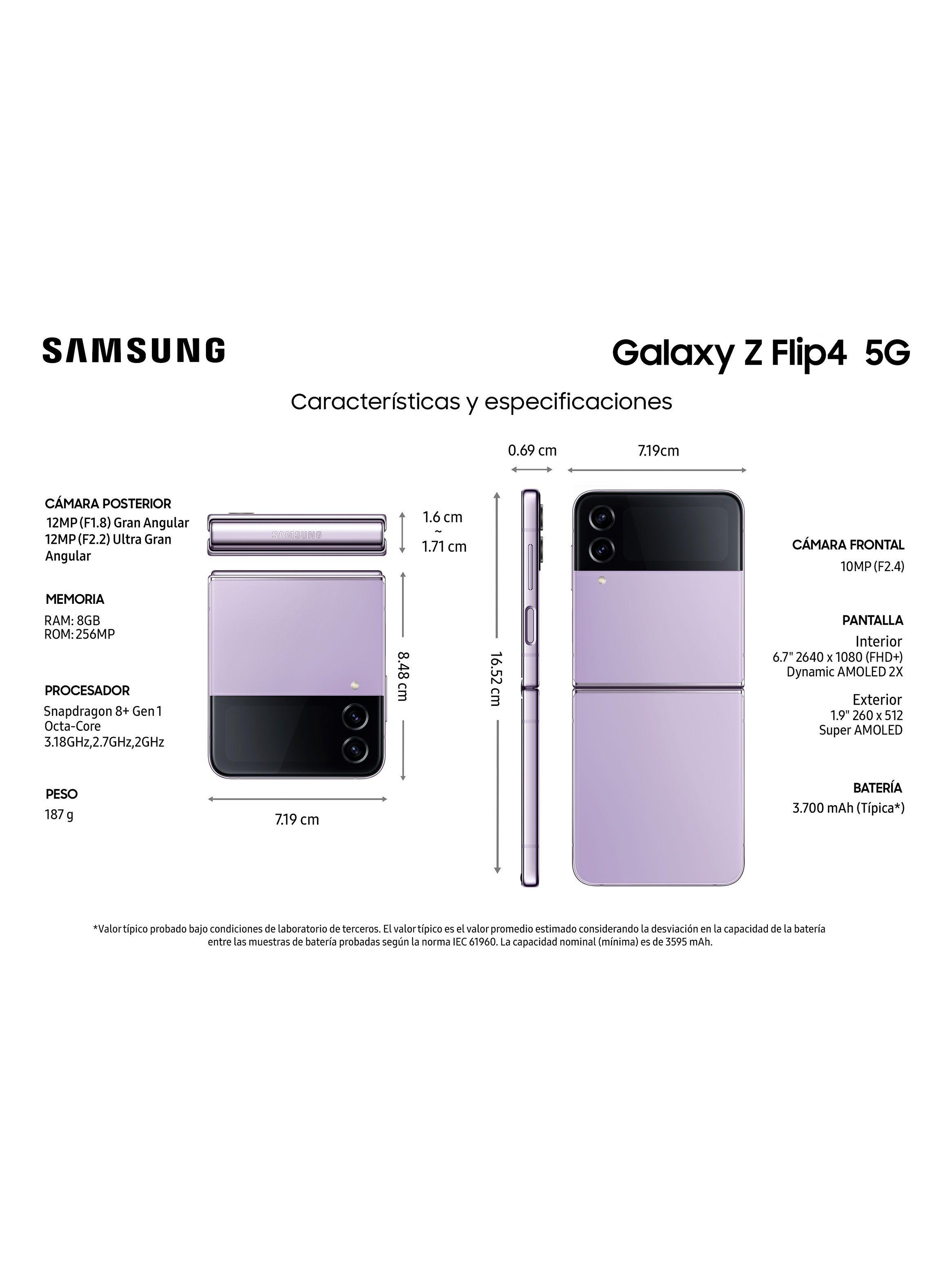 Smartphone Galaxy Z Flip4 5G 256GB Bora Purple Liberado-1