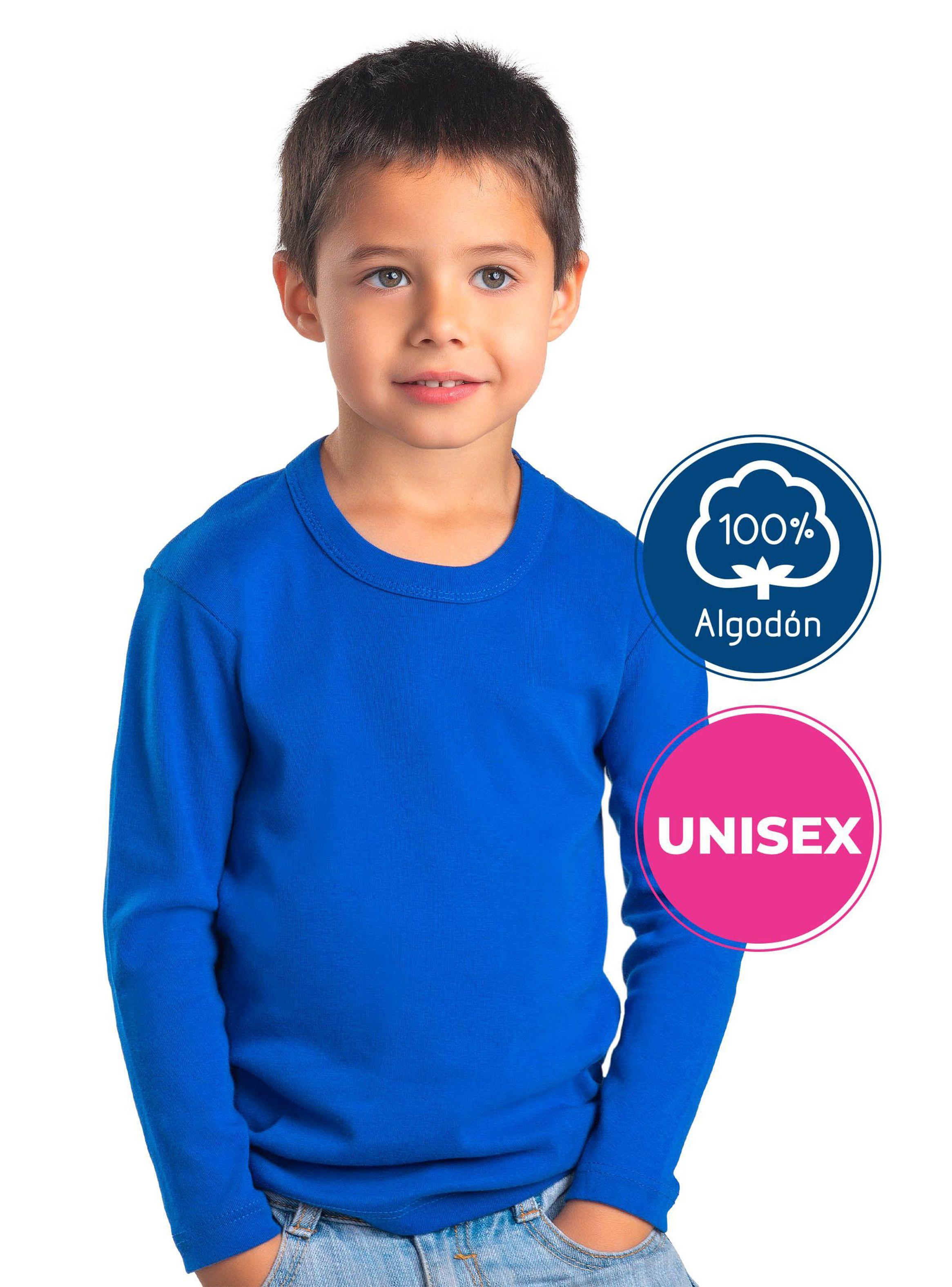 Camiseta Mota Lisa Manga Larga Infantil Mota-0