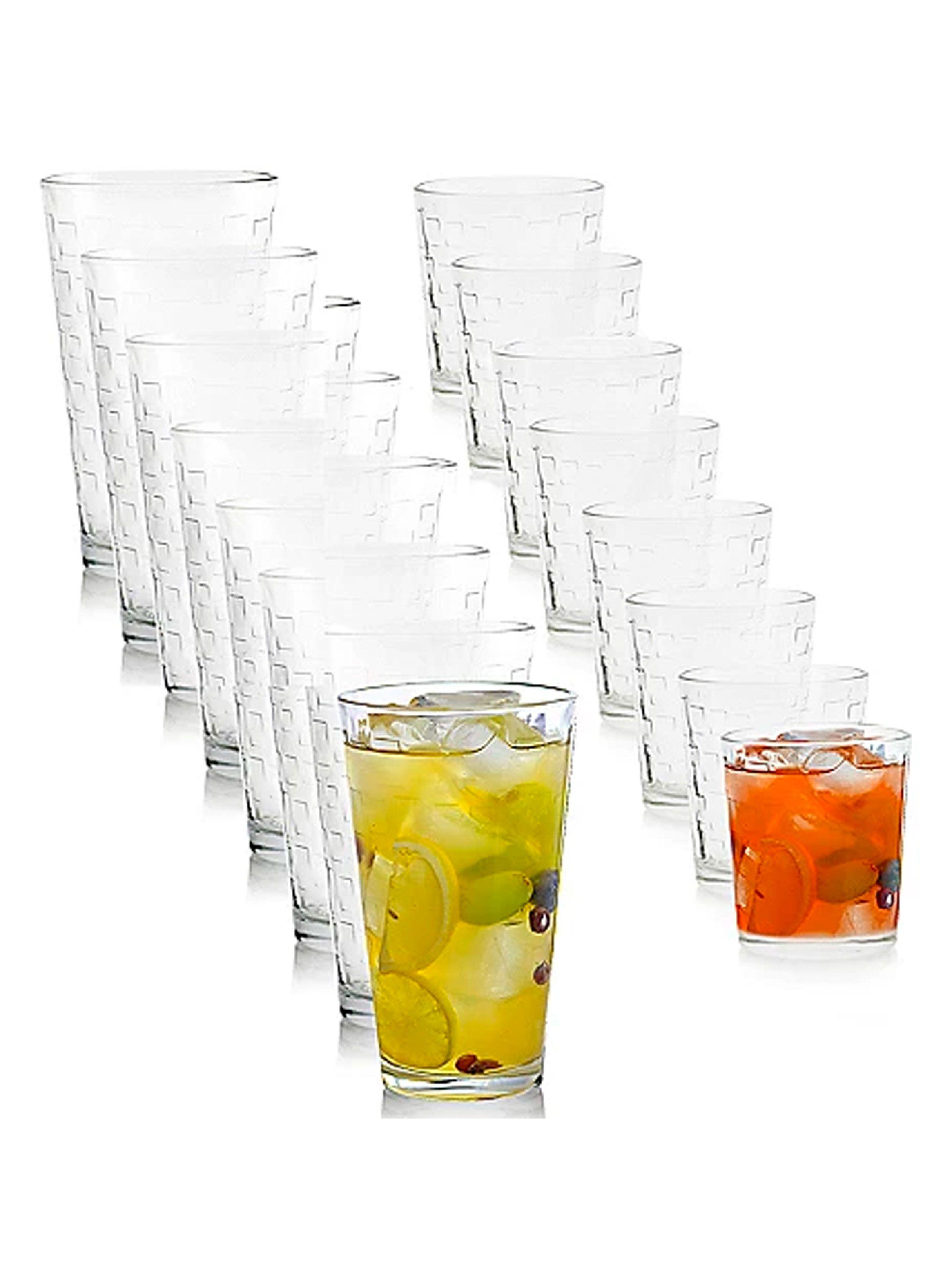 Juego de Vasos Vidrio 16 Piezas Gibson-1