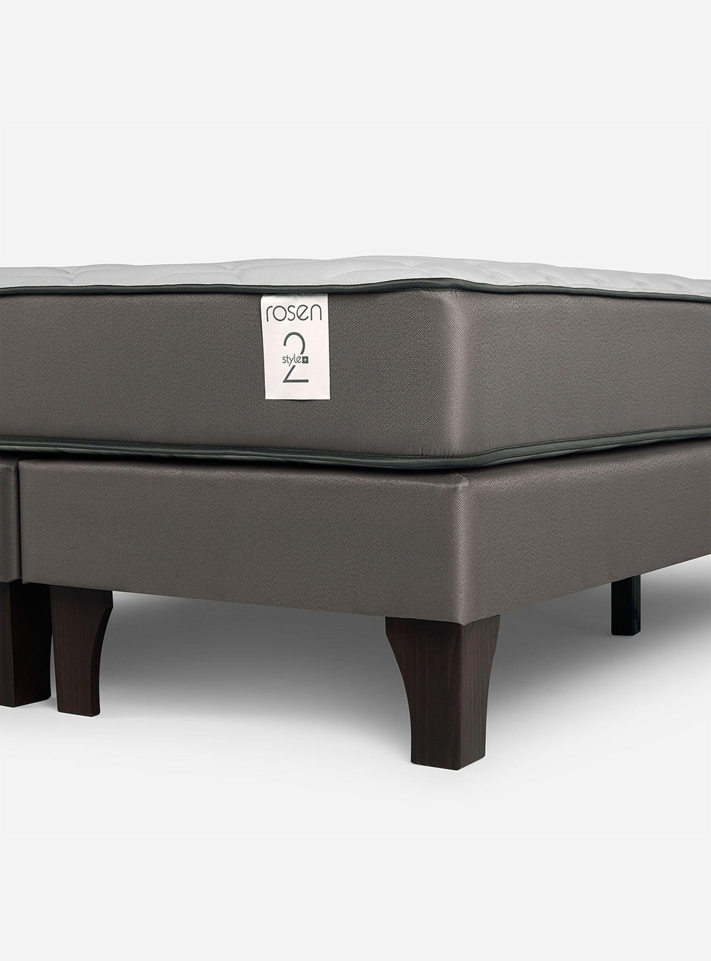 Cama Europea New Style 2 Plus 2 Plazas Base Dividida Respaldo Lucio-4
