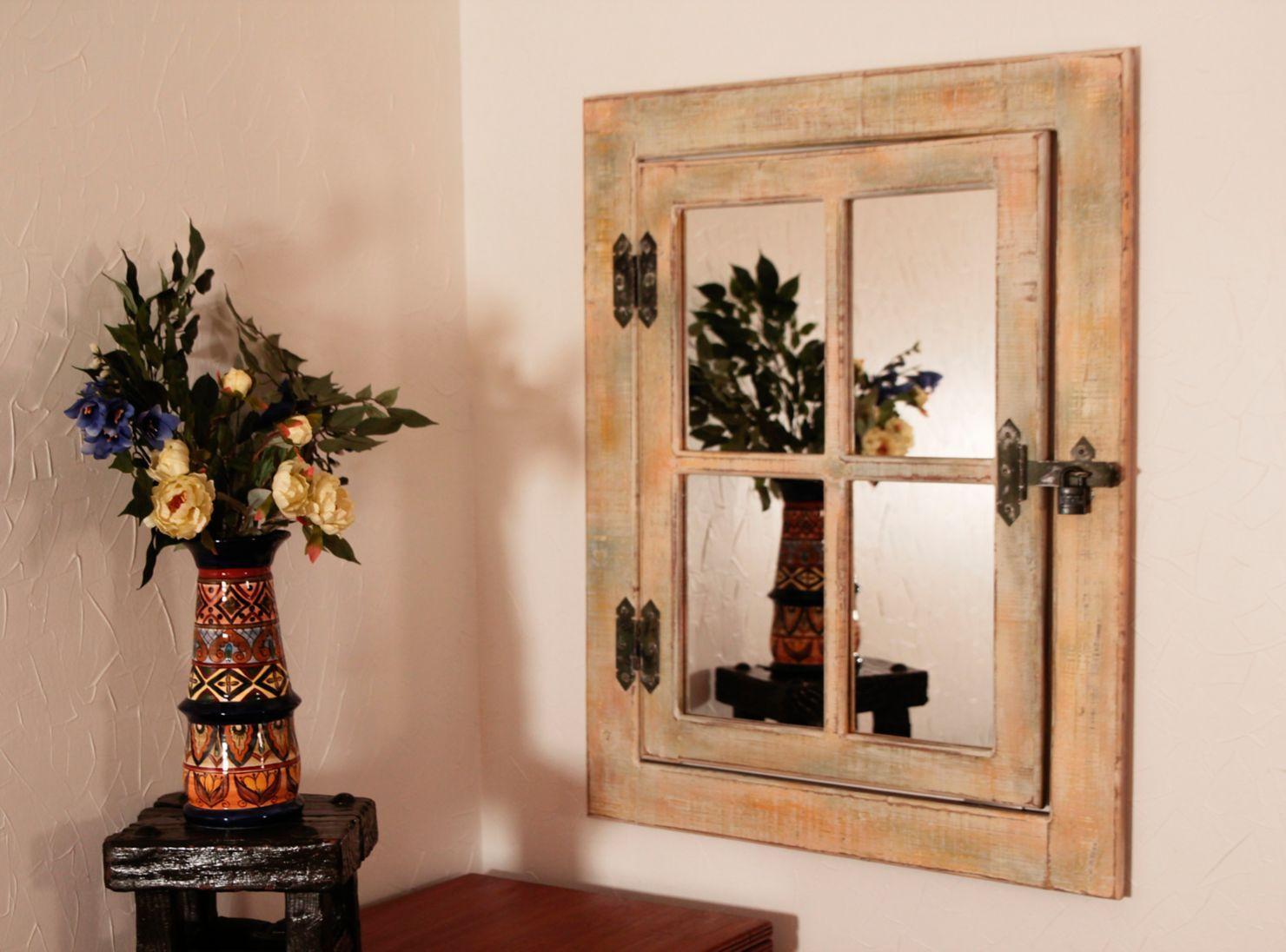 Espejo Ventana Calafquén Amarillo 100 x 78 cm-2