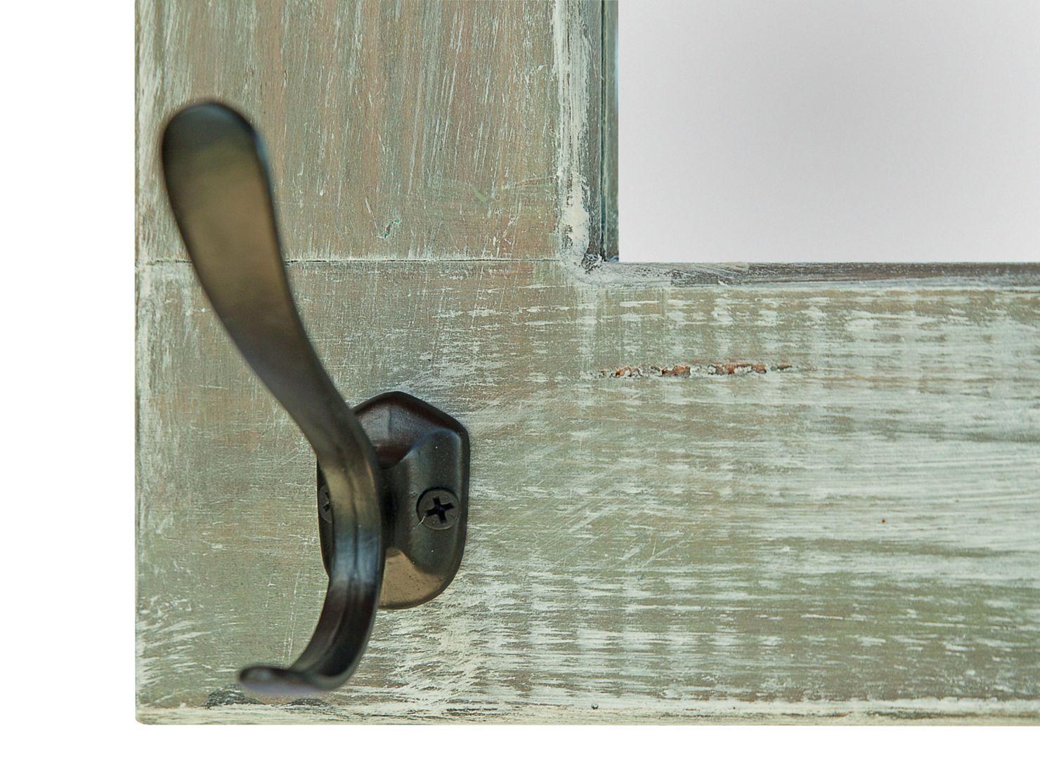 Espejo Ventana Perchero Lanalhue Gris 70 x 45 cm-2