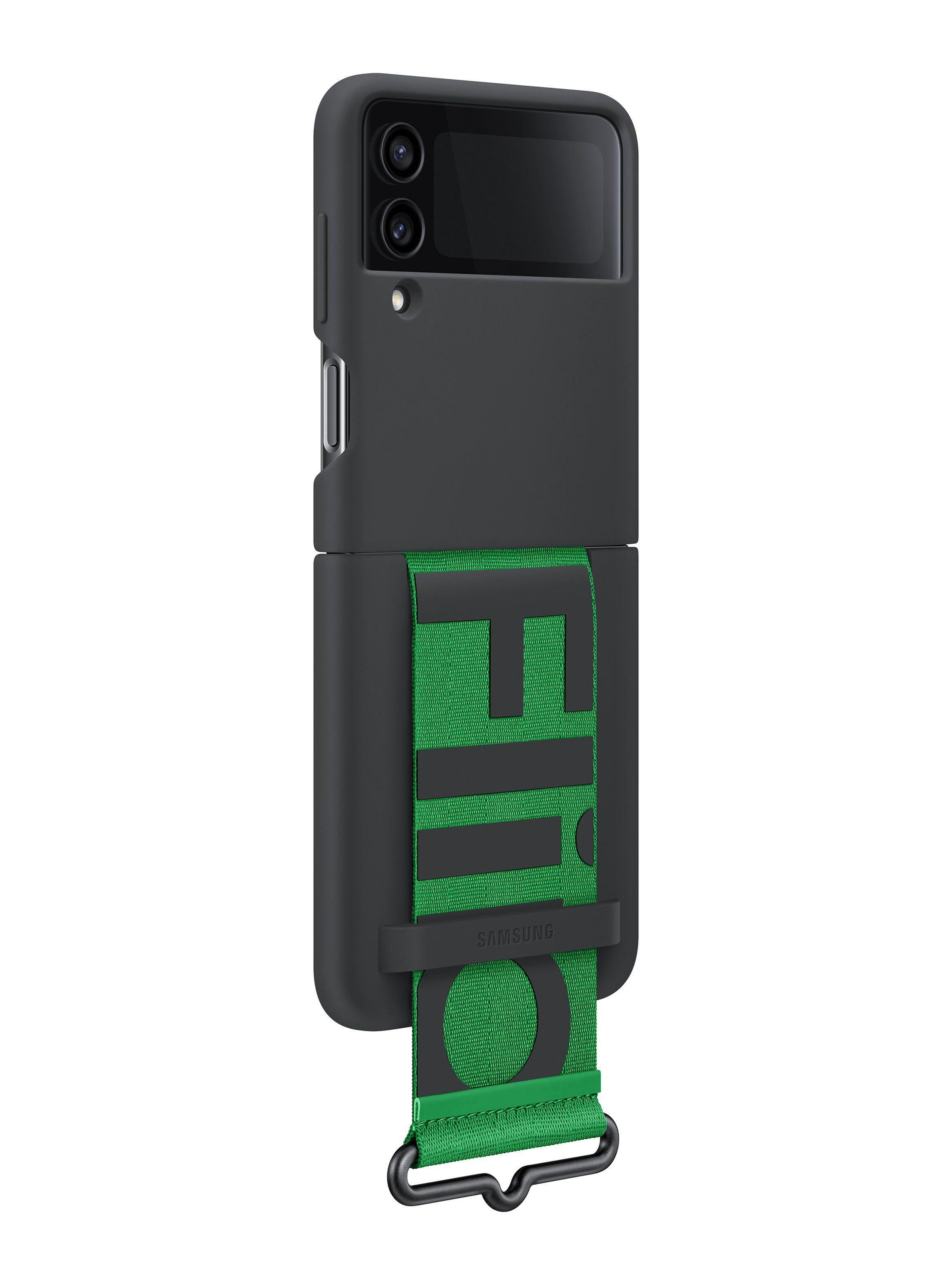 Carcasa con Strap para Galaxy Z Flip4 Negra-2