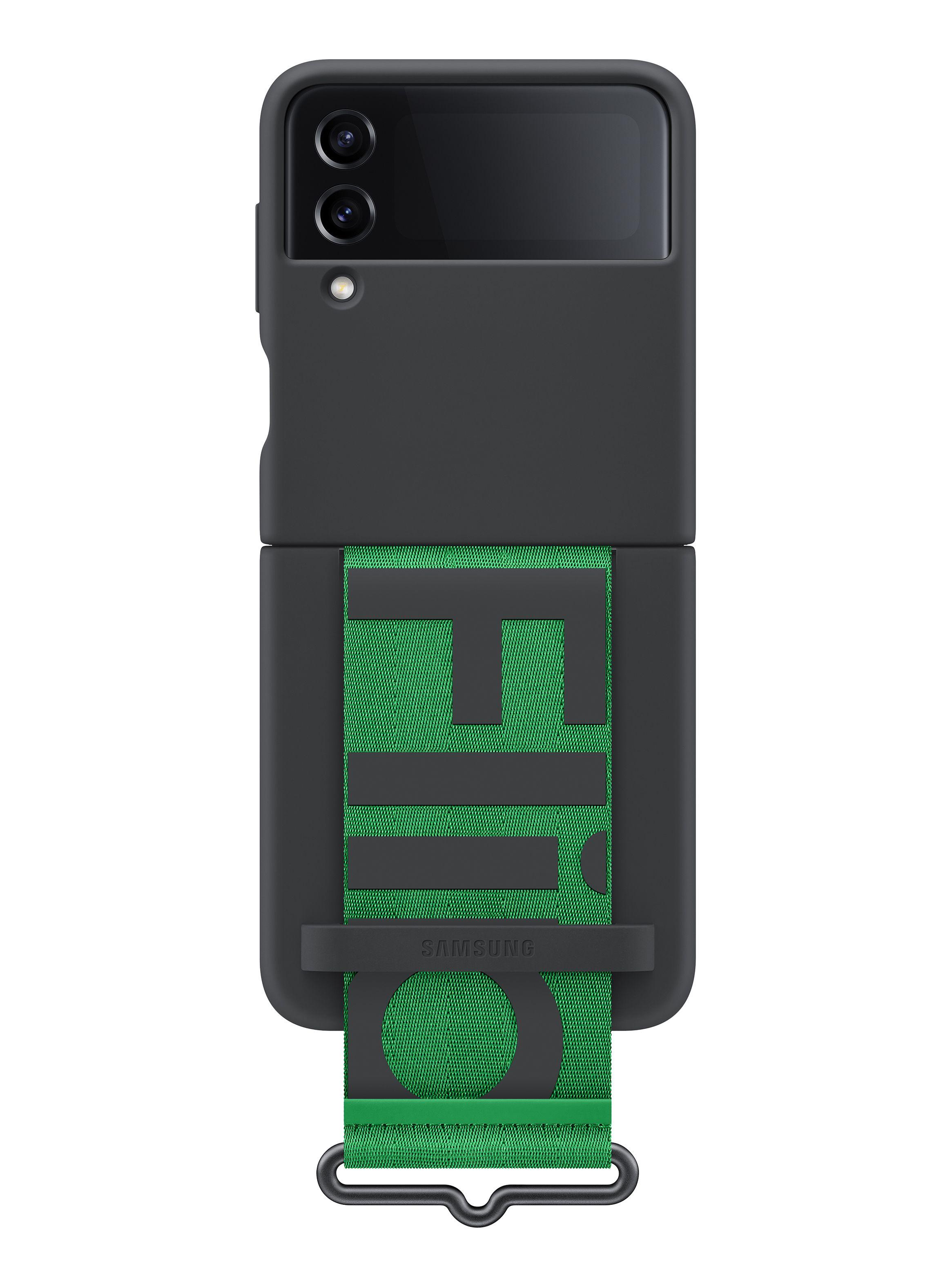 Carcasa con Strap para Galaxy Z Flip4 Negra-1