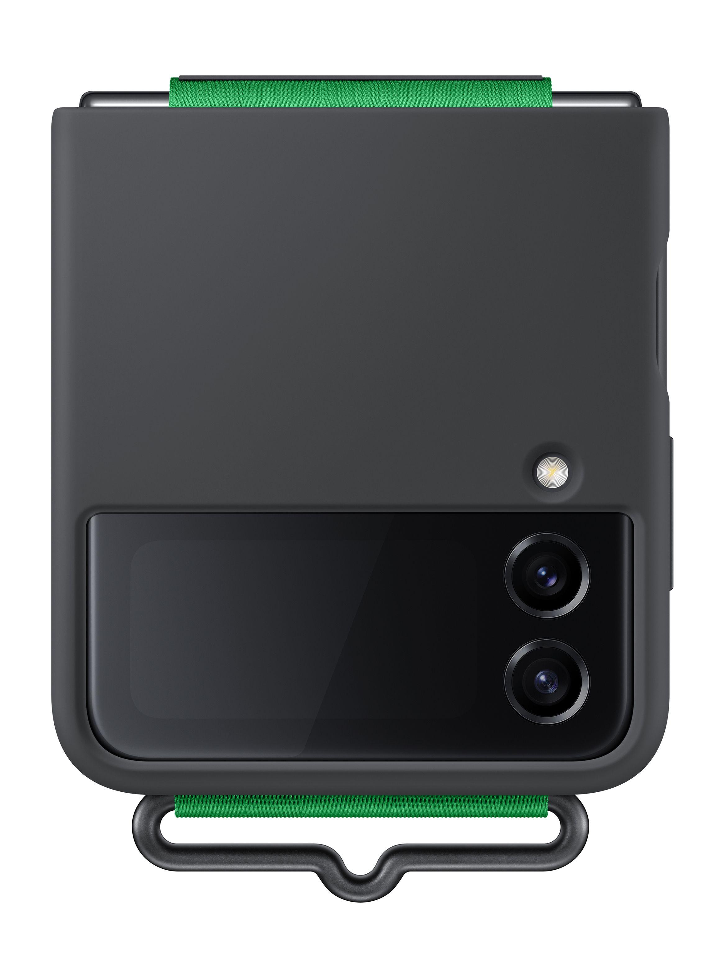 Carcasa con Strap para Galaxy Z Flip4 Negra-0