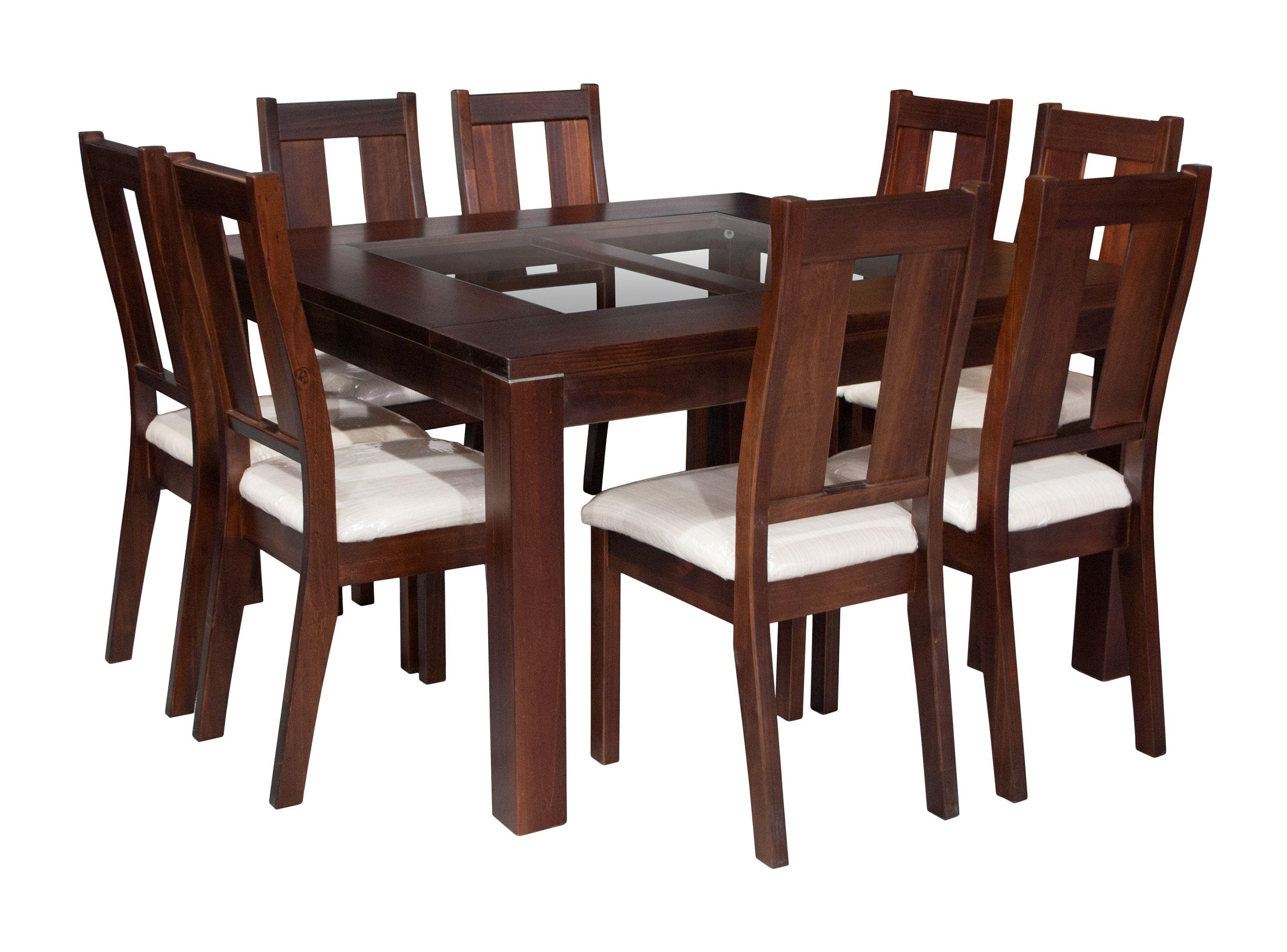 Juego de Comedor Boston Vidrio + 8 Sillas Suecia Magasa-1