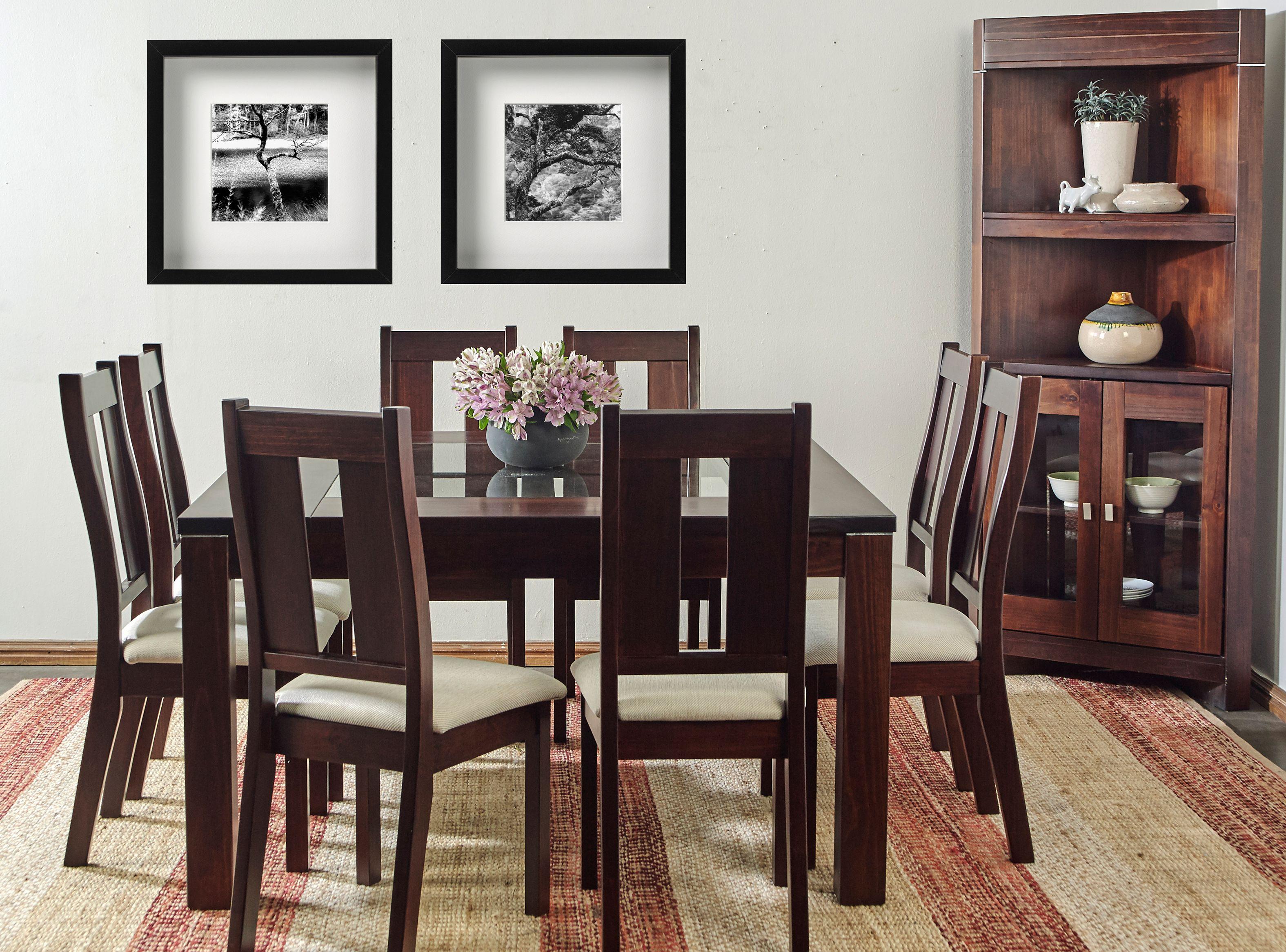 Juego de Comedor Boston Vidrio + 8 Sillas Suecia Magasa-2