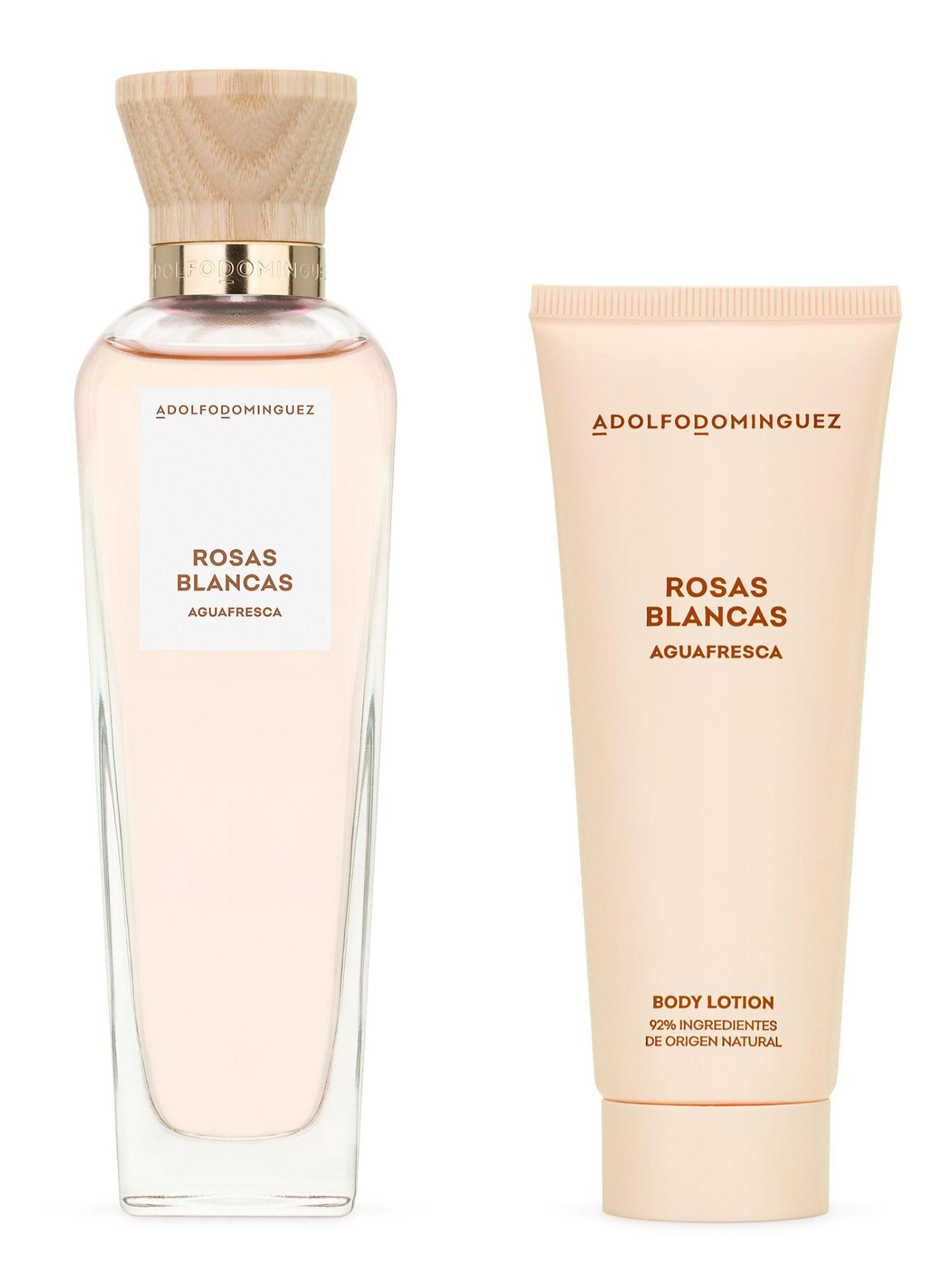 Set Perfume Adolfo Domínguez Agua Fresca Rosas Blancas EDT Mujer 120ml + Body Lotion 75ml-0