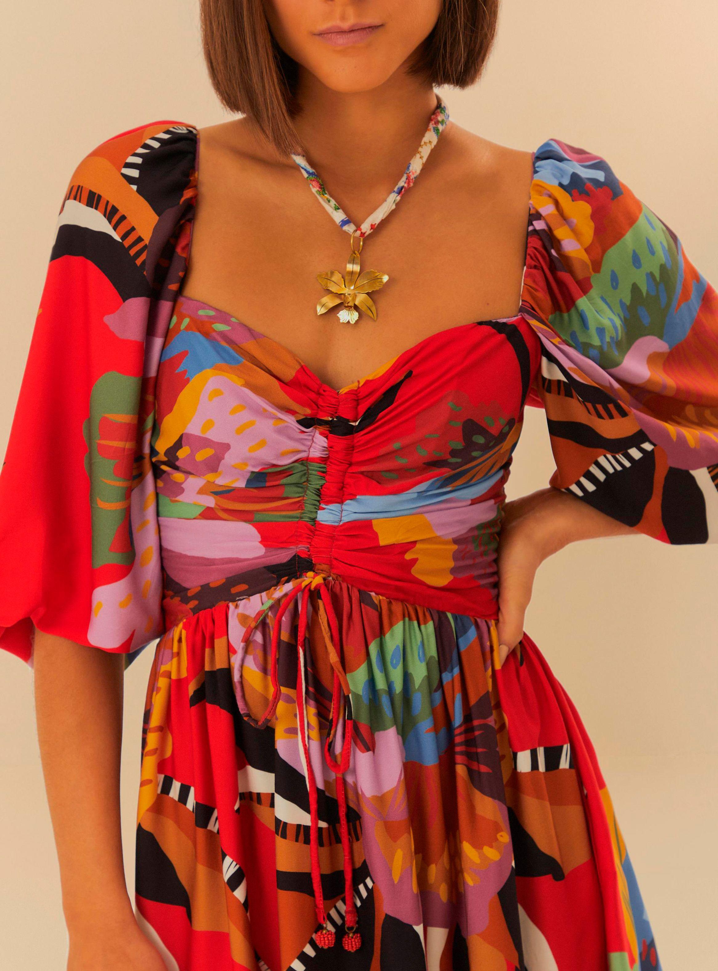 Vestido Corto con Mangas-2
