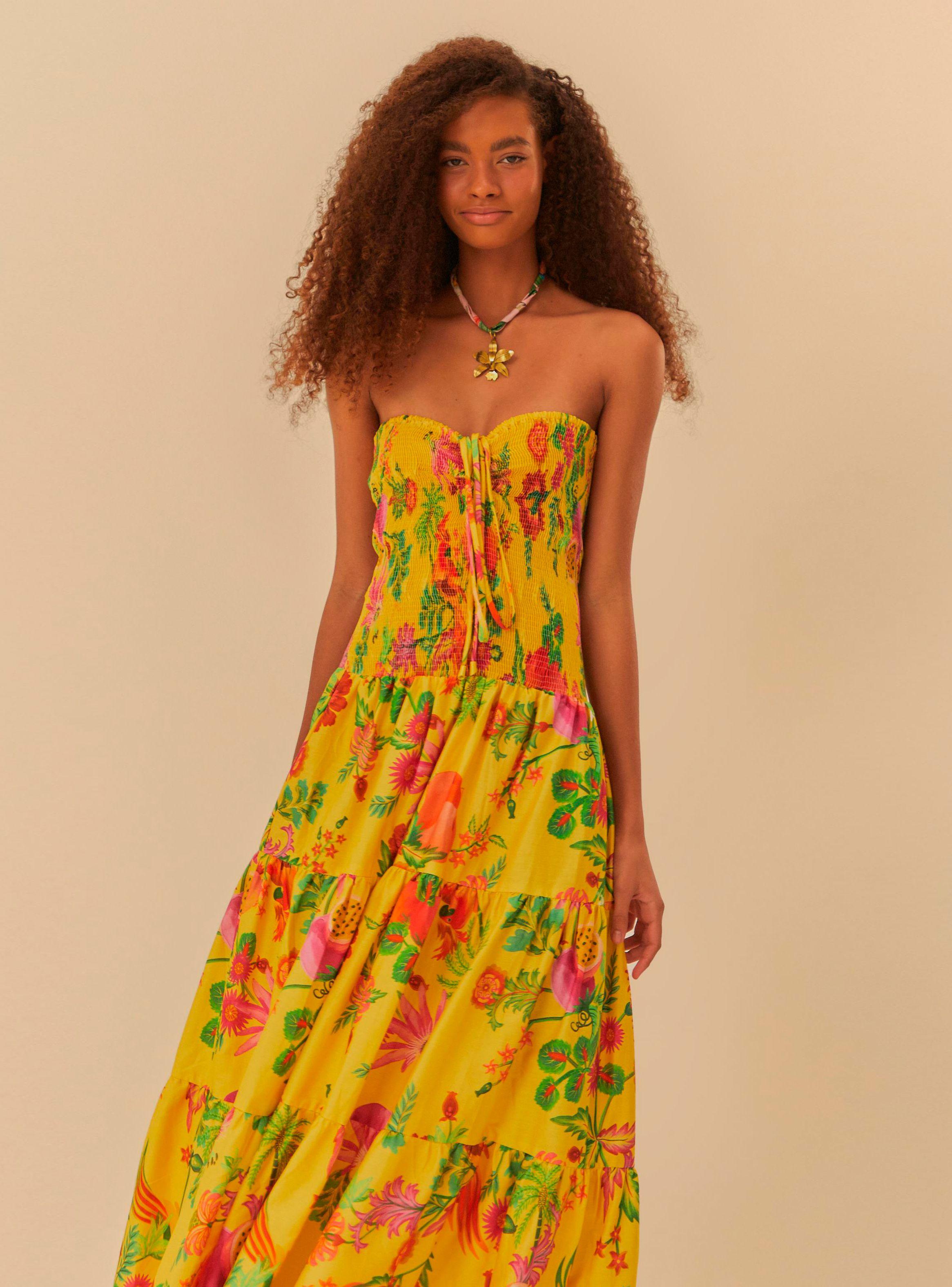 Vestido Strapless Escote Color-2