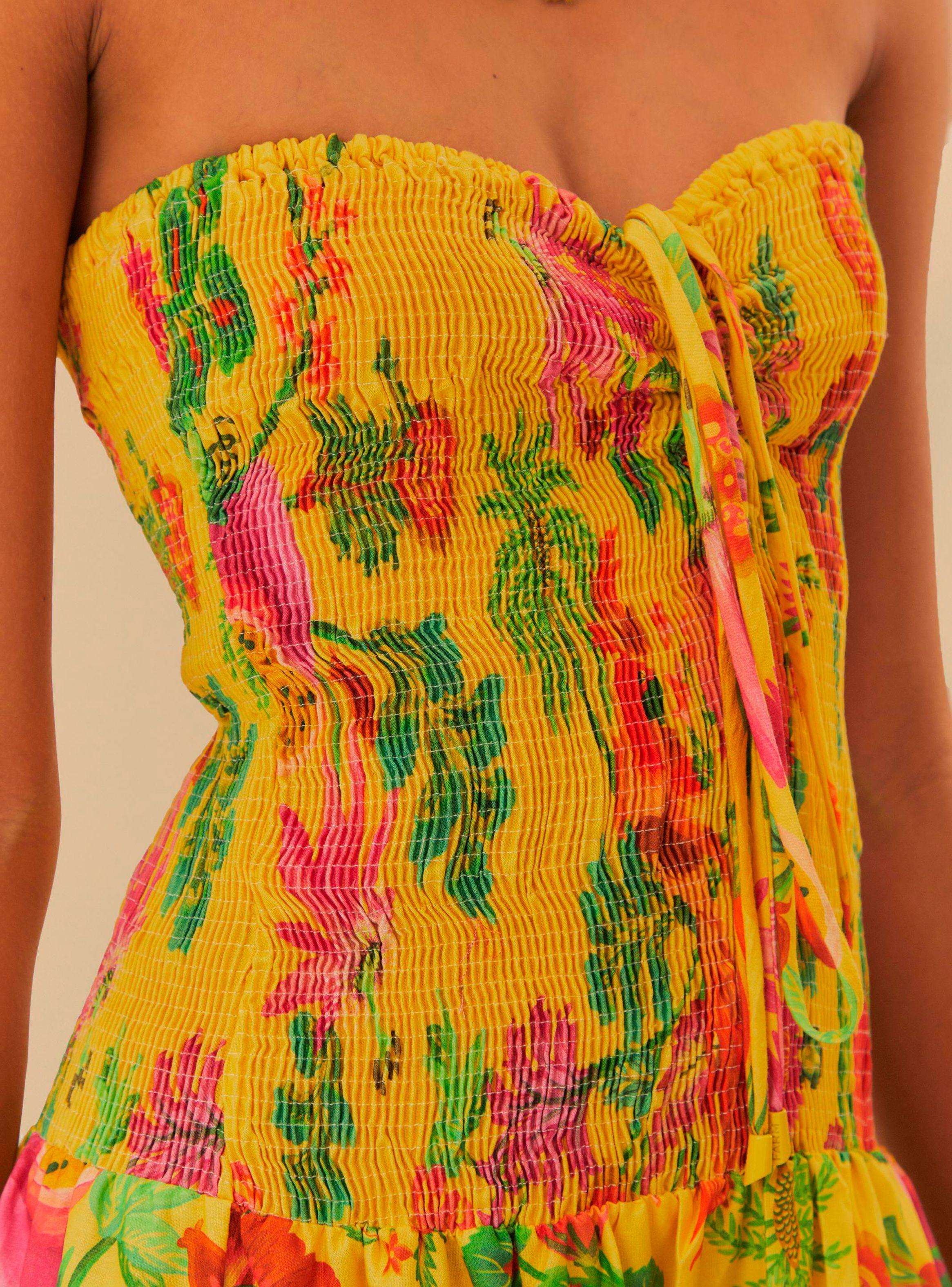 Vestido Strapless Escote Color-3