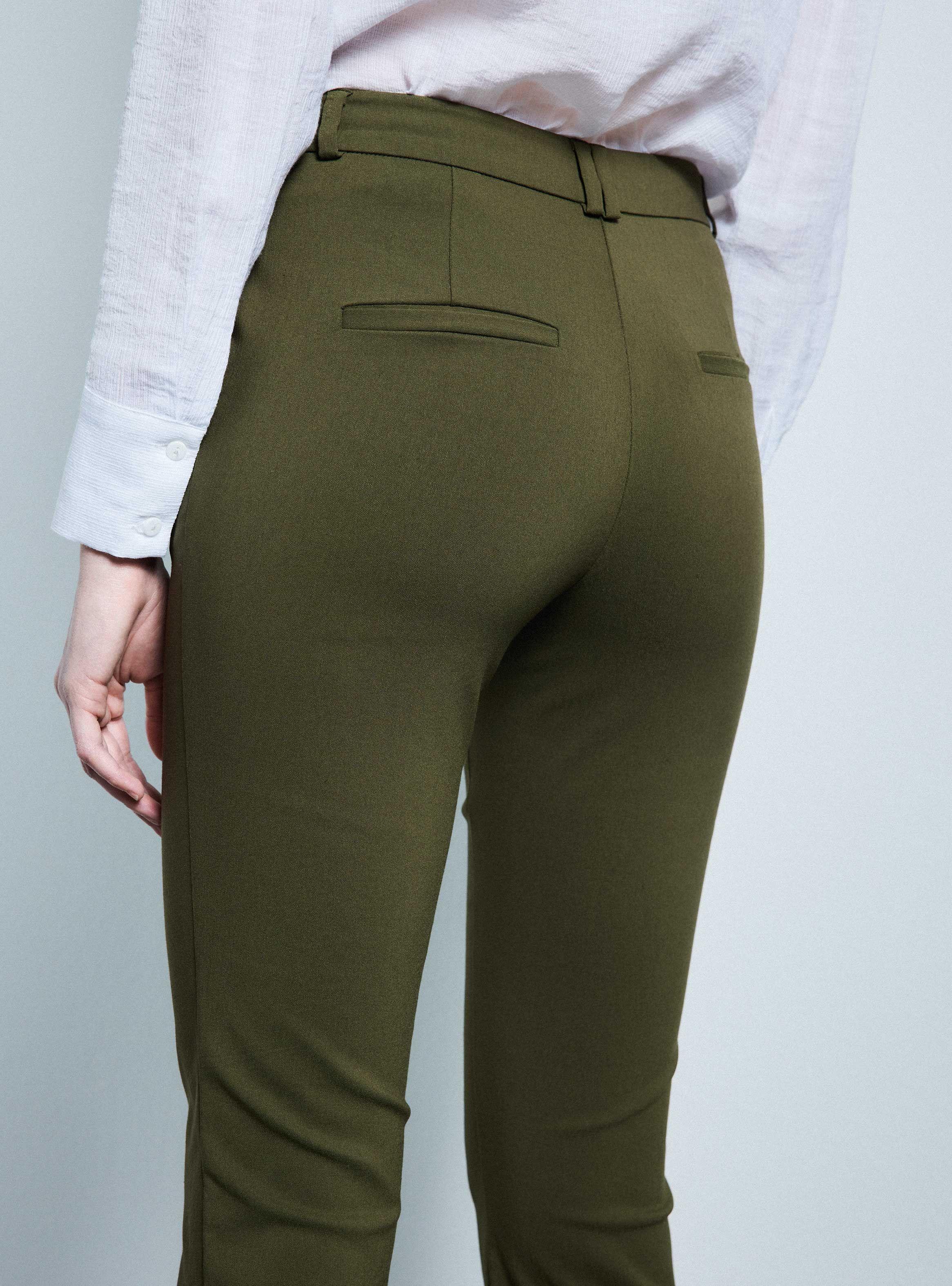 Pantalón de Vestir Recto Tiro Medio-3