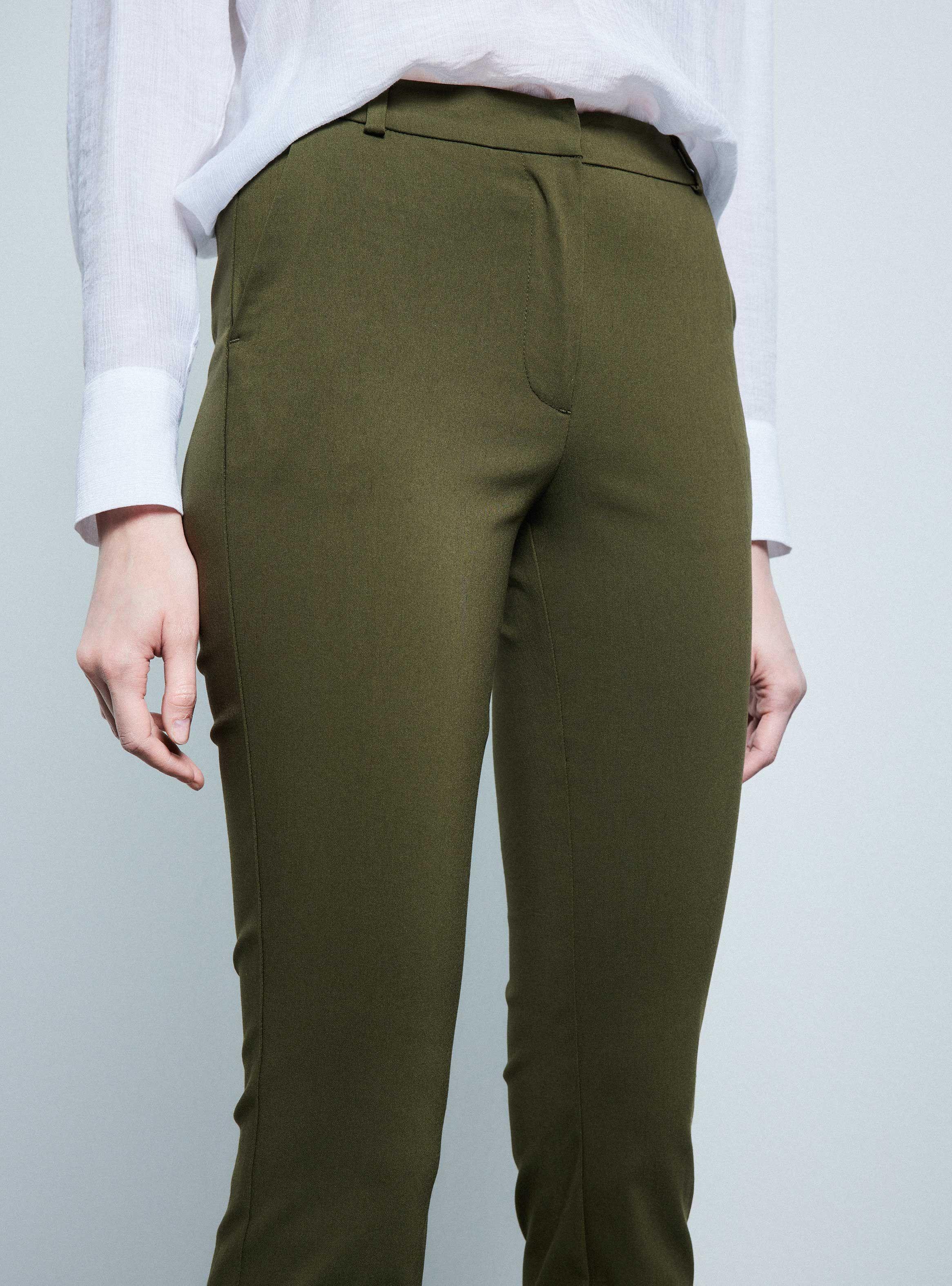 Pantalón de Vestir Recto Tiro Medio-2
