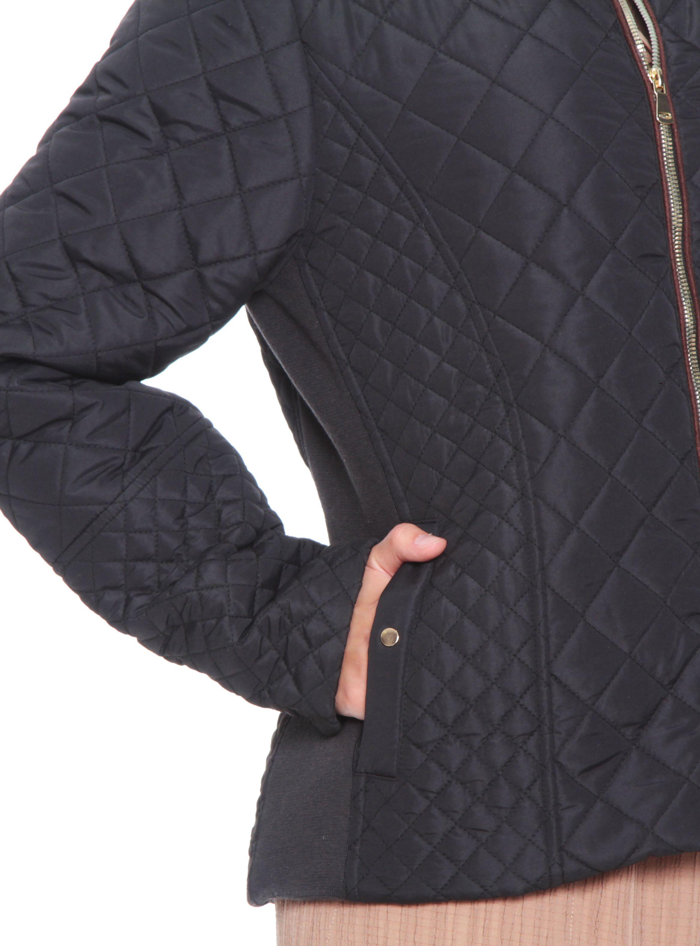 Parka Manga Larga Cuello Mao Bolsillo Ojal y Rib-2