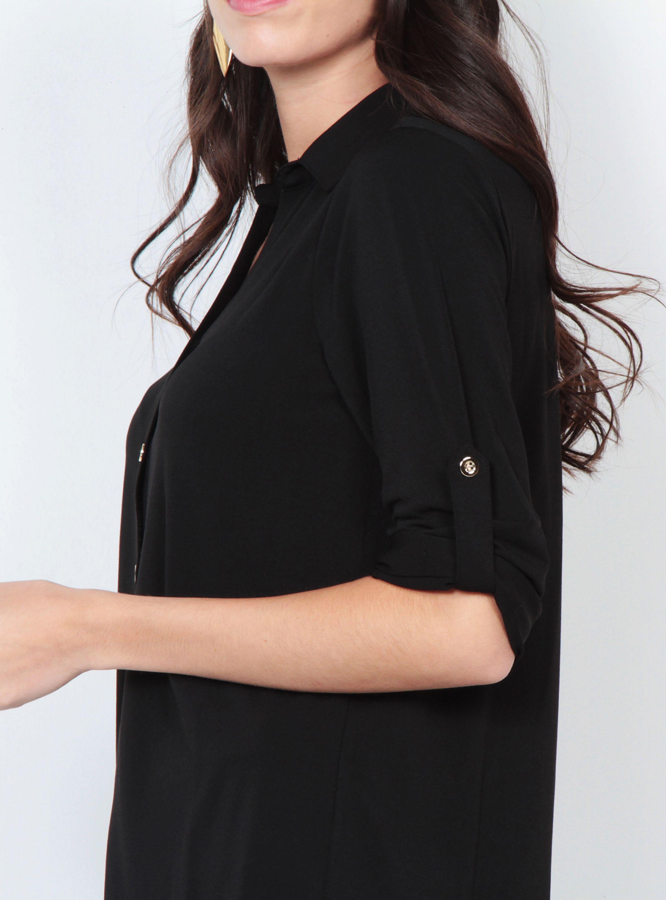 Blusa Manga Larga Soli Abotonada en Delantero-2