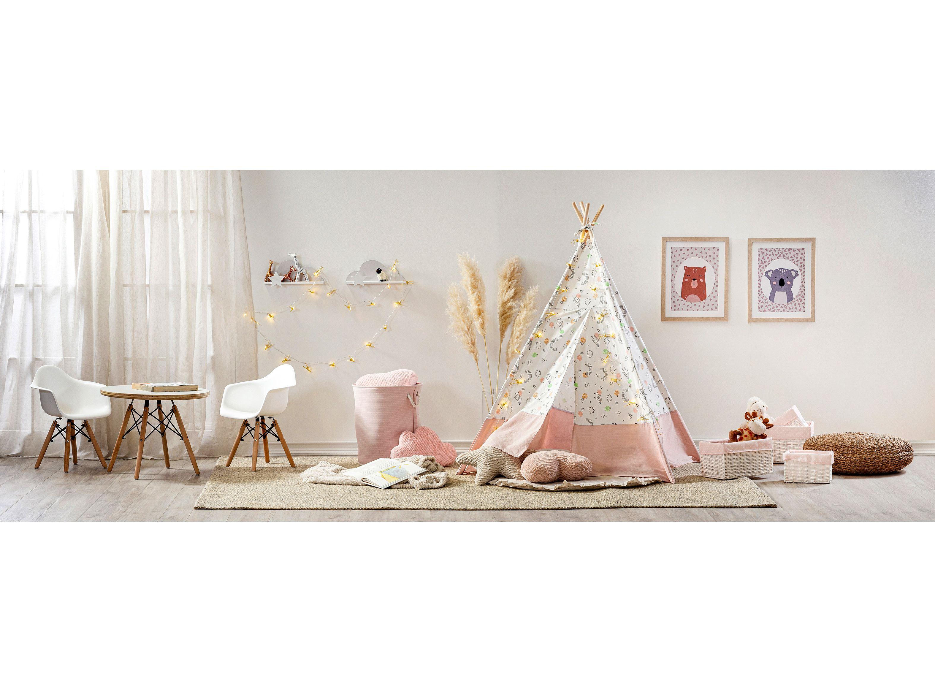 Canasto L Rosa Estrellitas-4