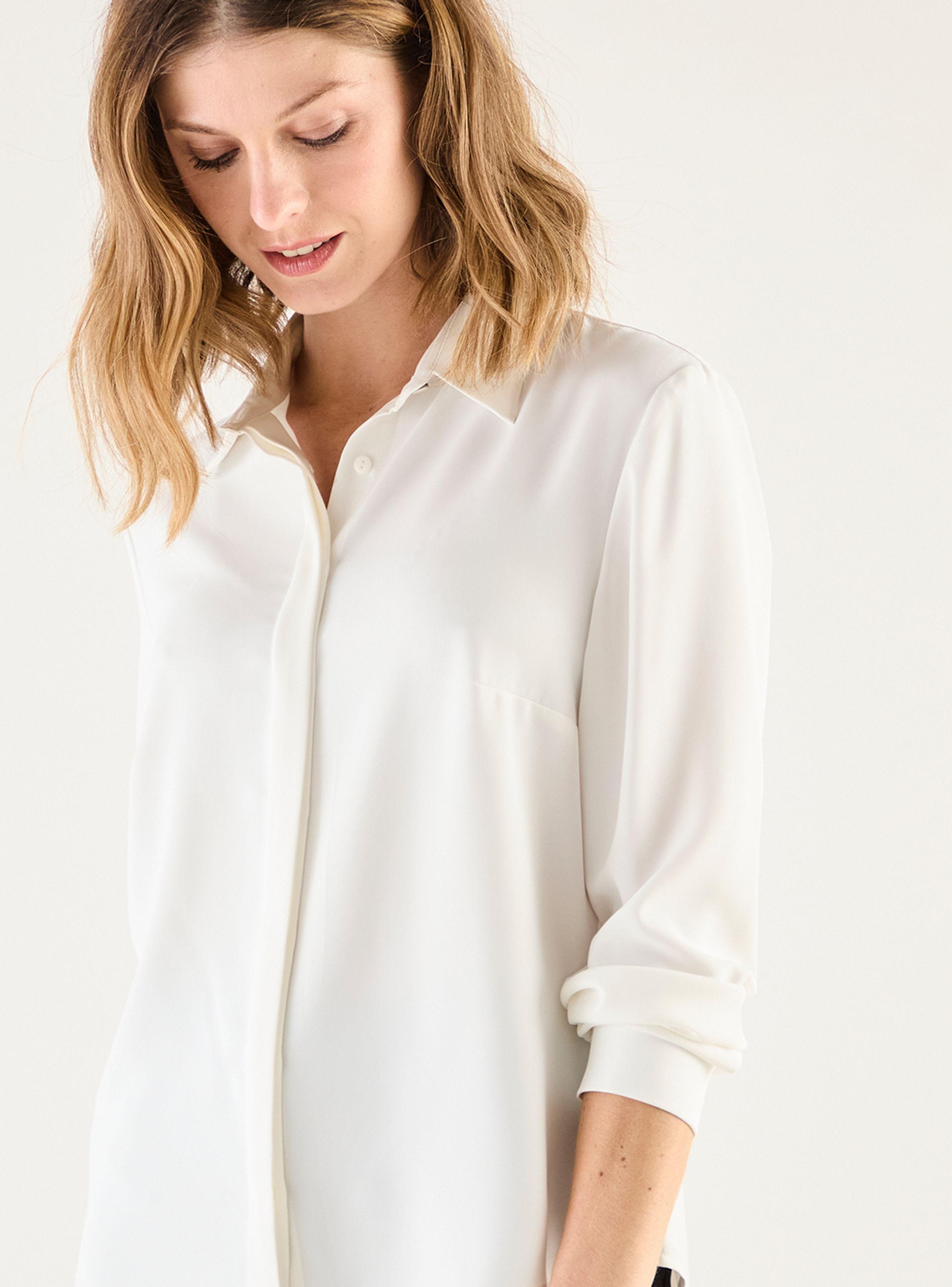 Blusa Lisa Manga Larga Estilo Regular-2