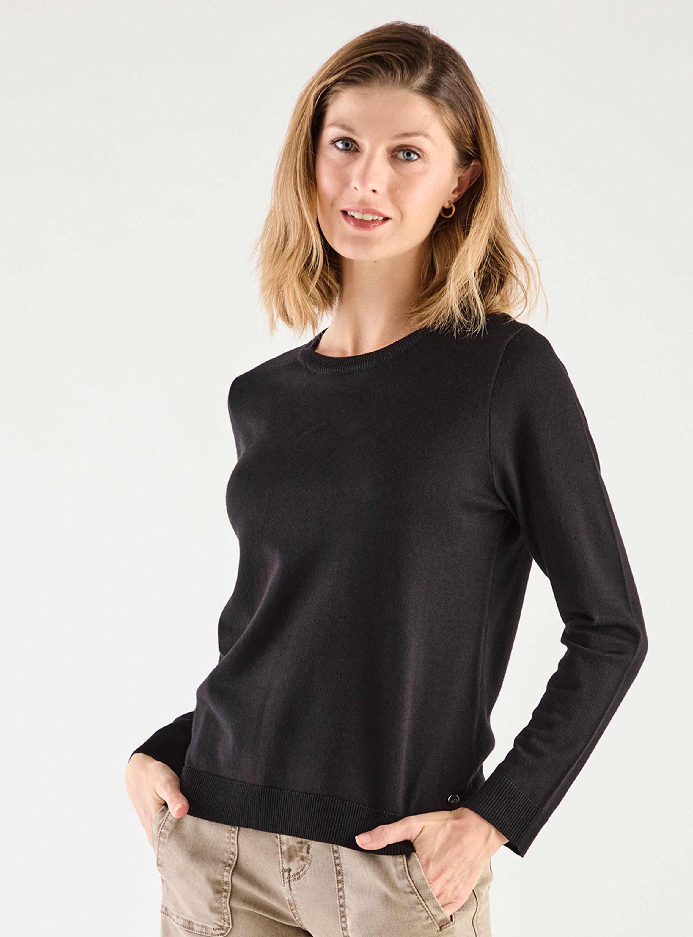 Sweater Liso Cuello Redondo Clásico-0