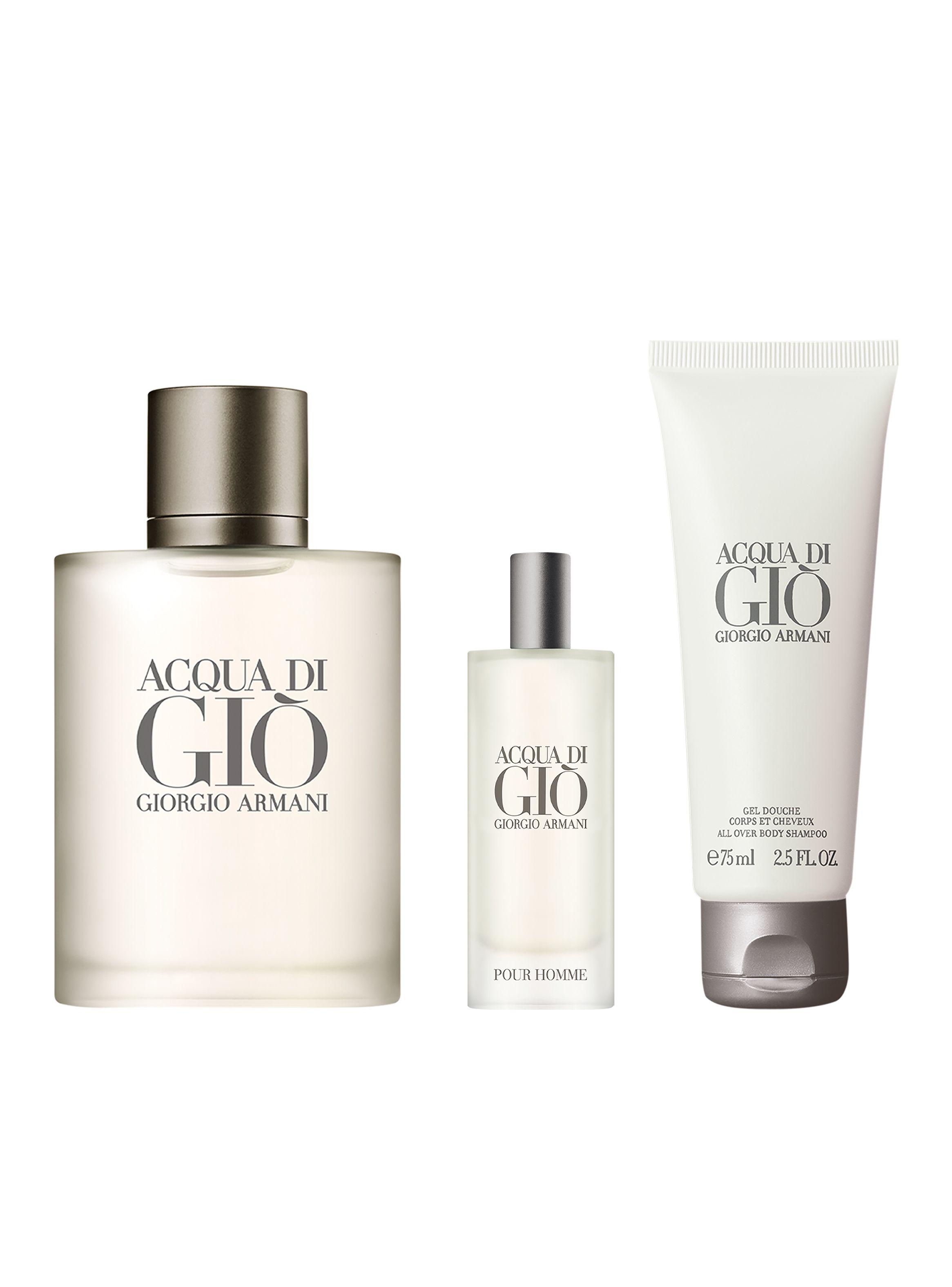 Set Perfume Armani Holiday Acqua di Gio EDT Hombres 100 ml + EDT 15 ml + Gel de ducha 75 ml-0