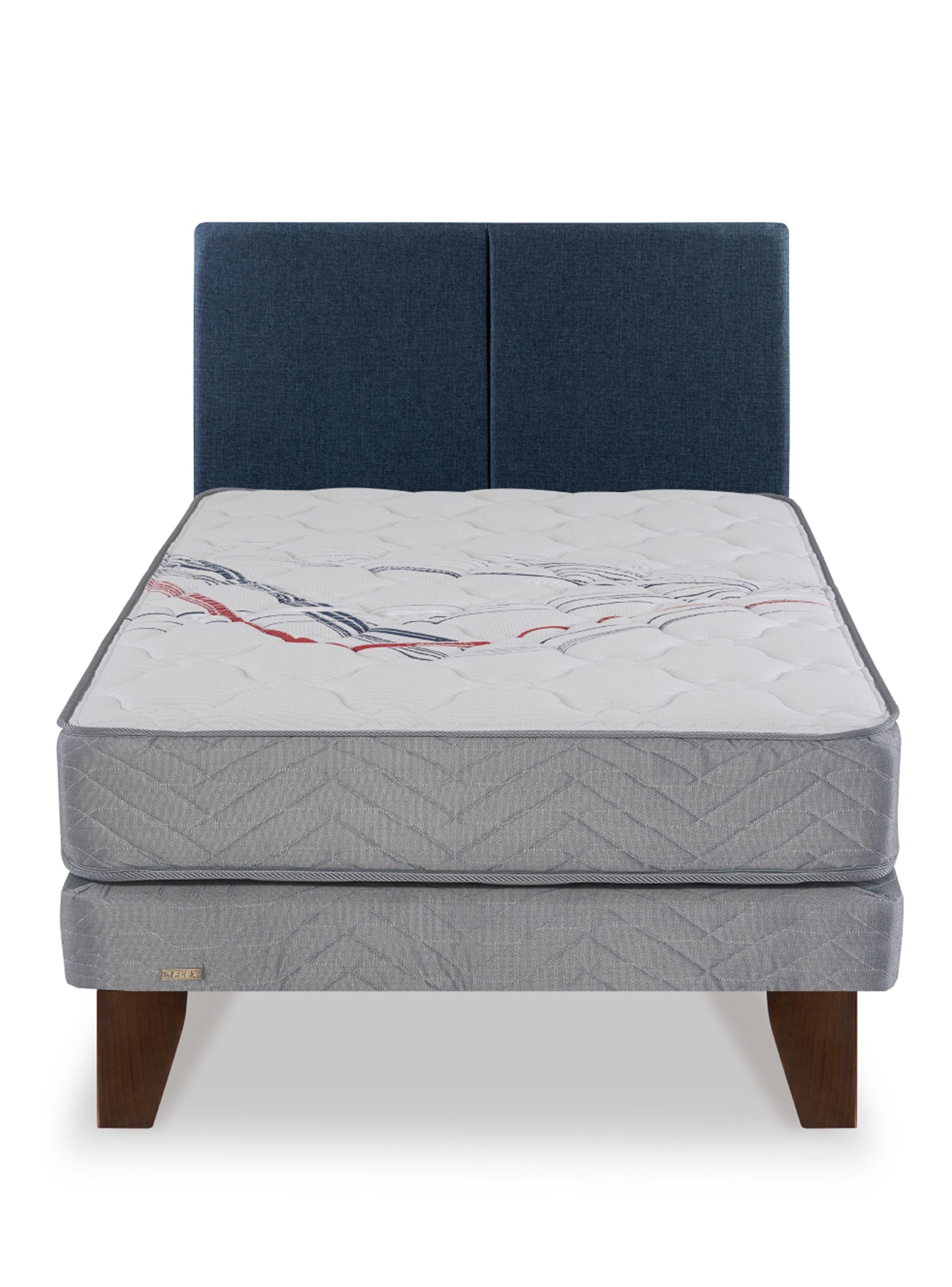 Cama Europea Therapedic Más 1 Plaza 90 x 200 cm + Respaldo Cubo-1