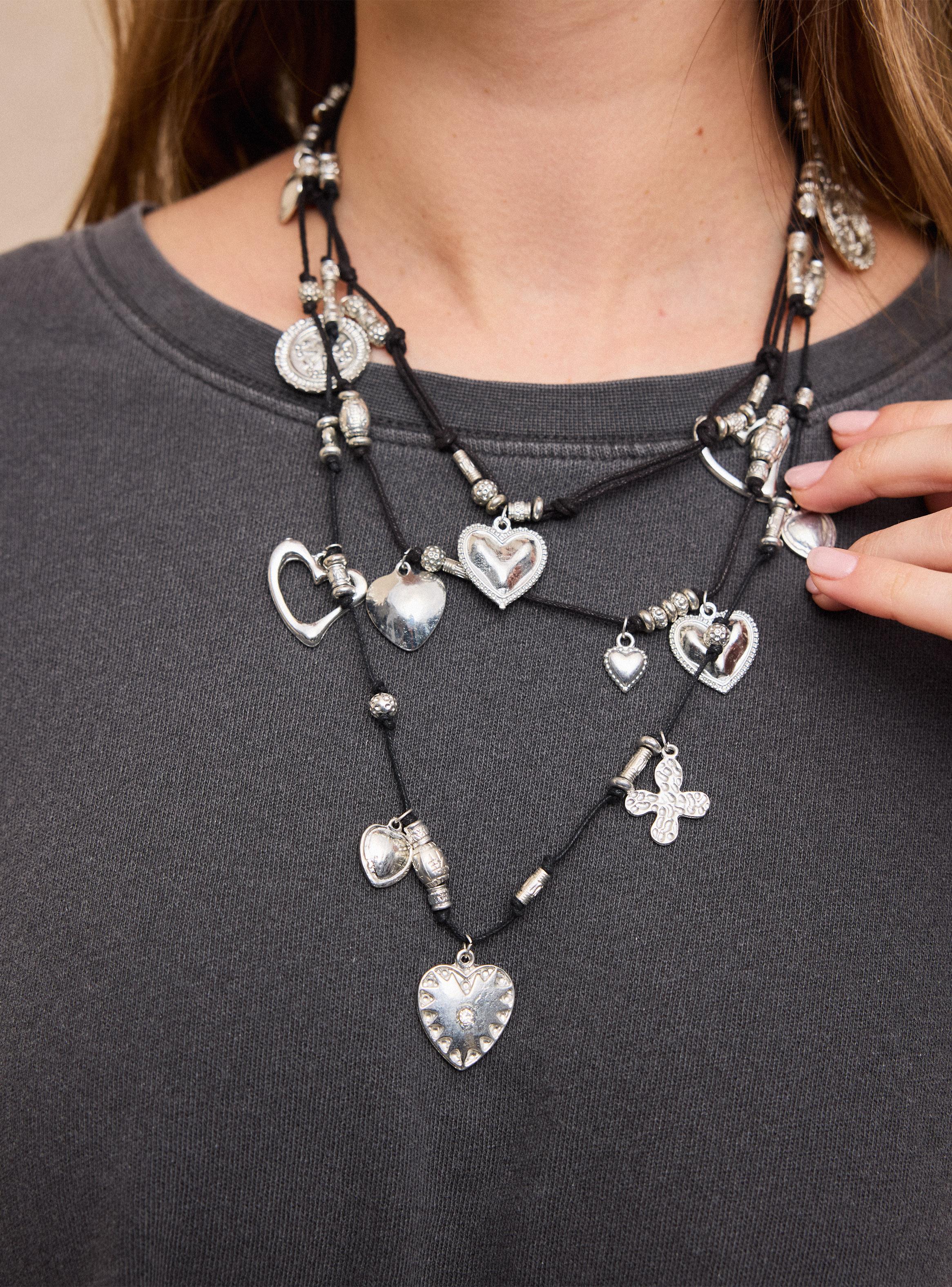 Collar Charms Corazones-4