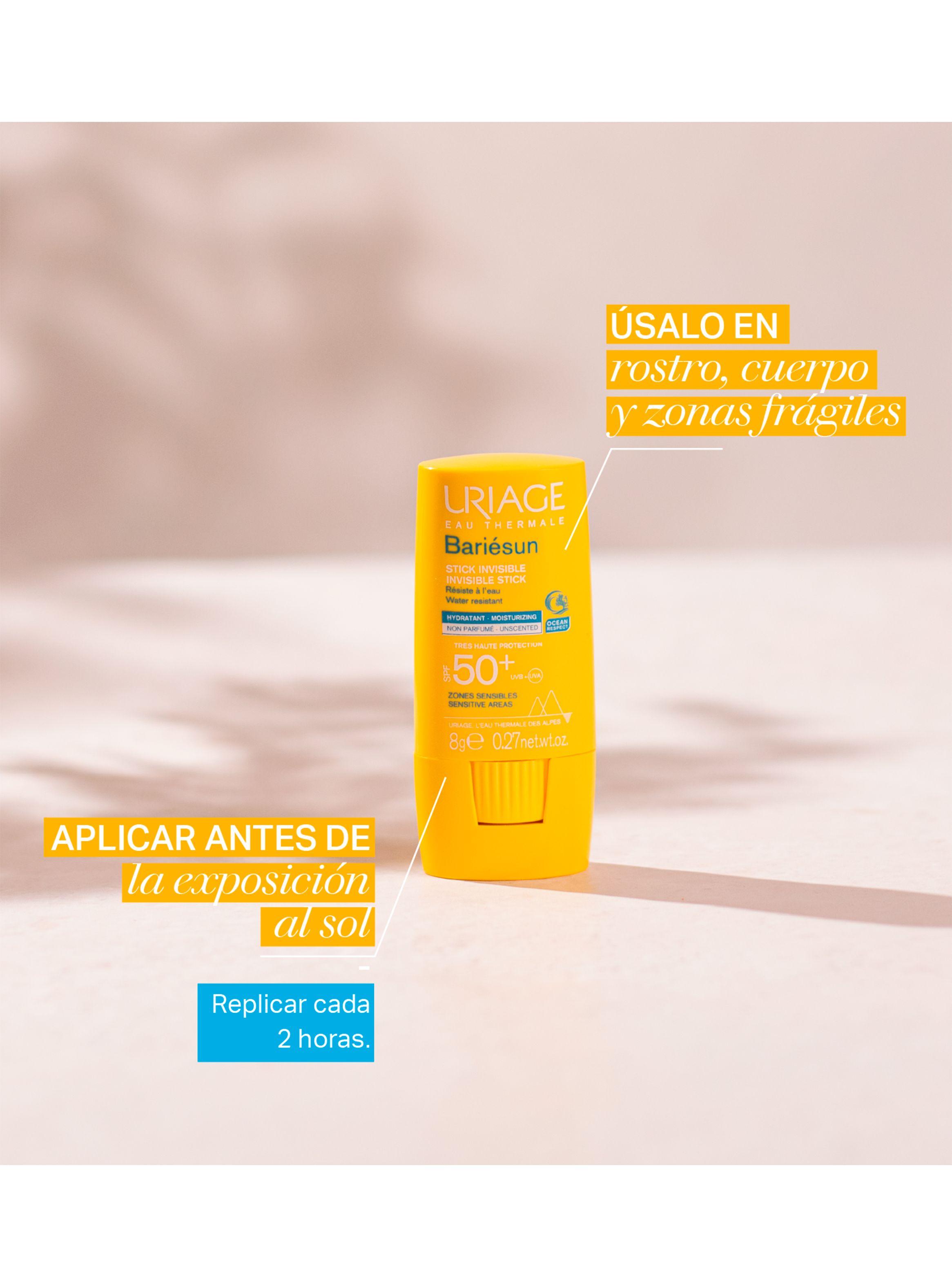 Protector Solar Bariésun Stick Invisible SPF50+ 8gr Uriage-2