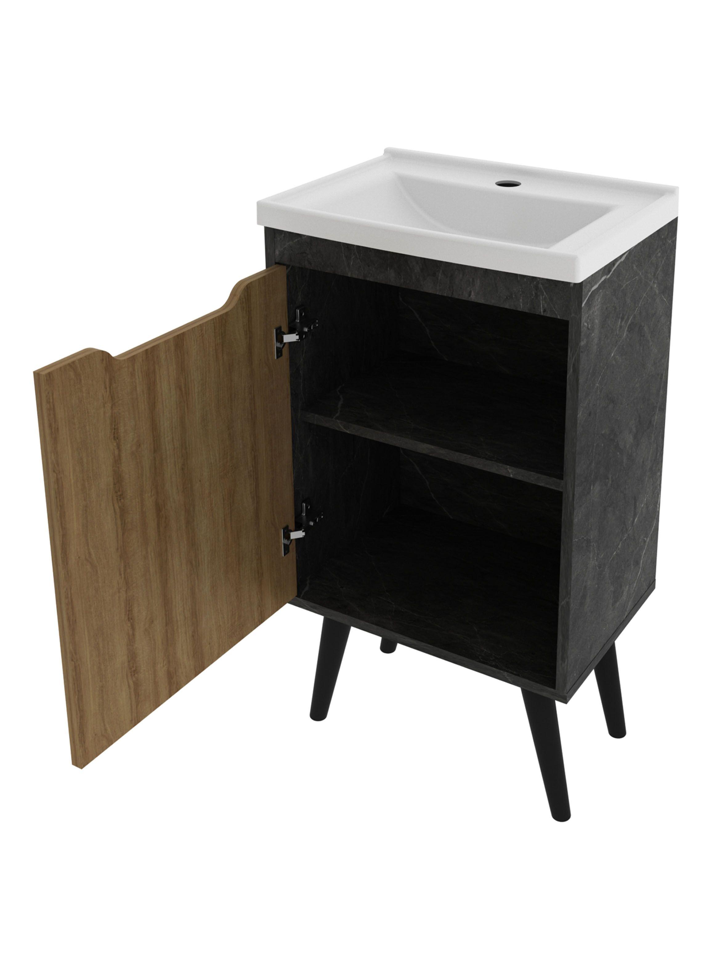 Mueble Lavamanos 1 Puerta con Lavamanos-3