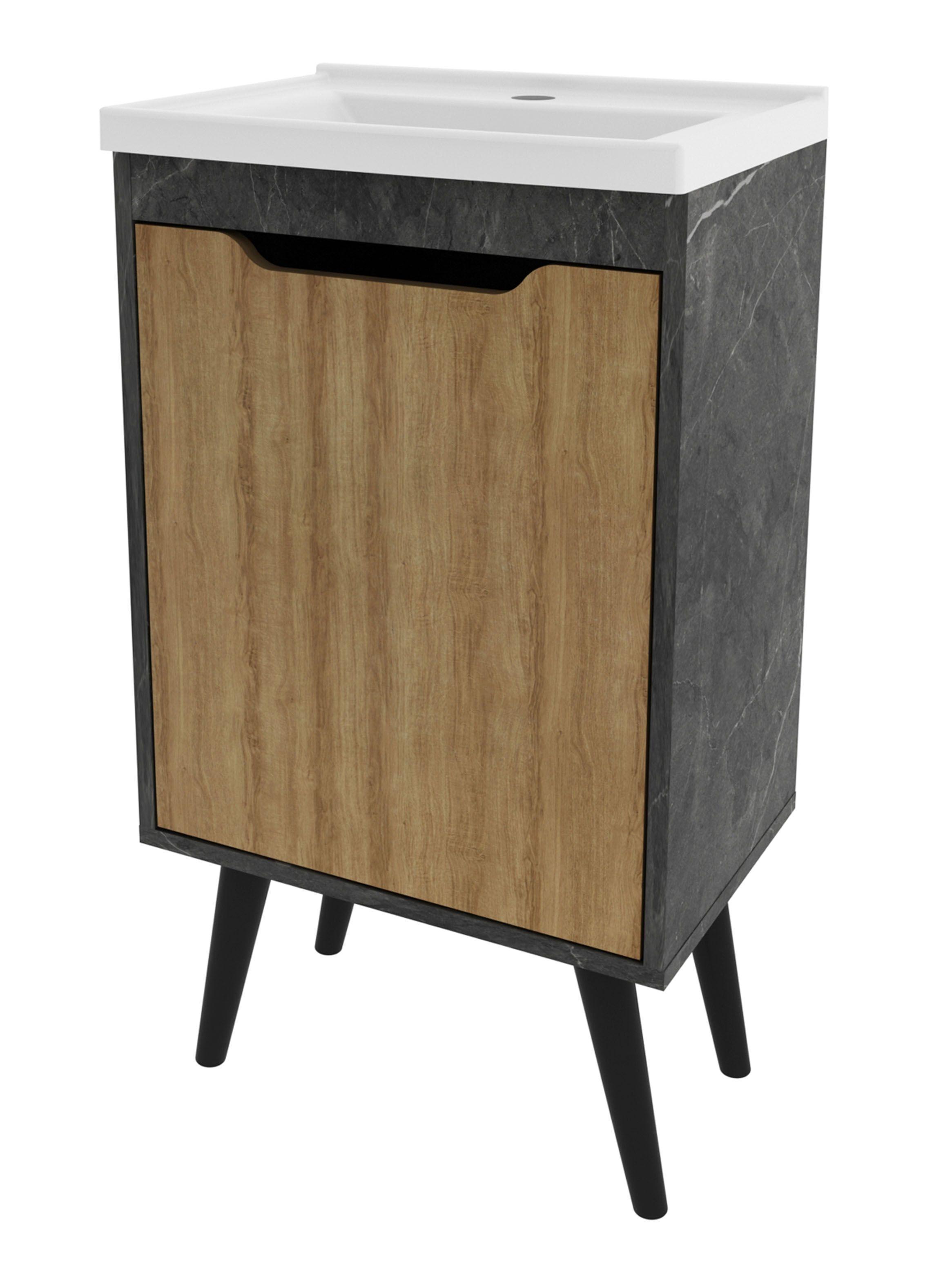 Mueble Lavamanos 1 Puerta con Lavamanos-2