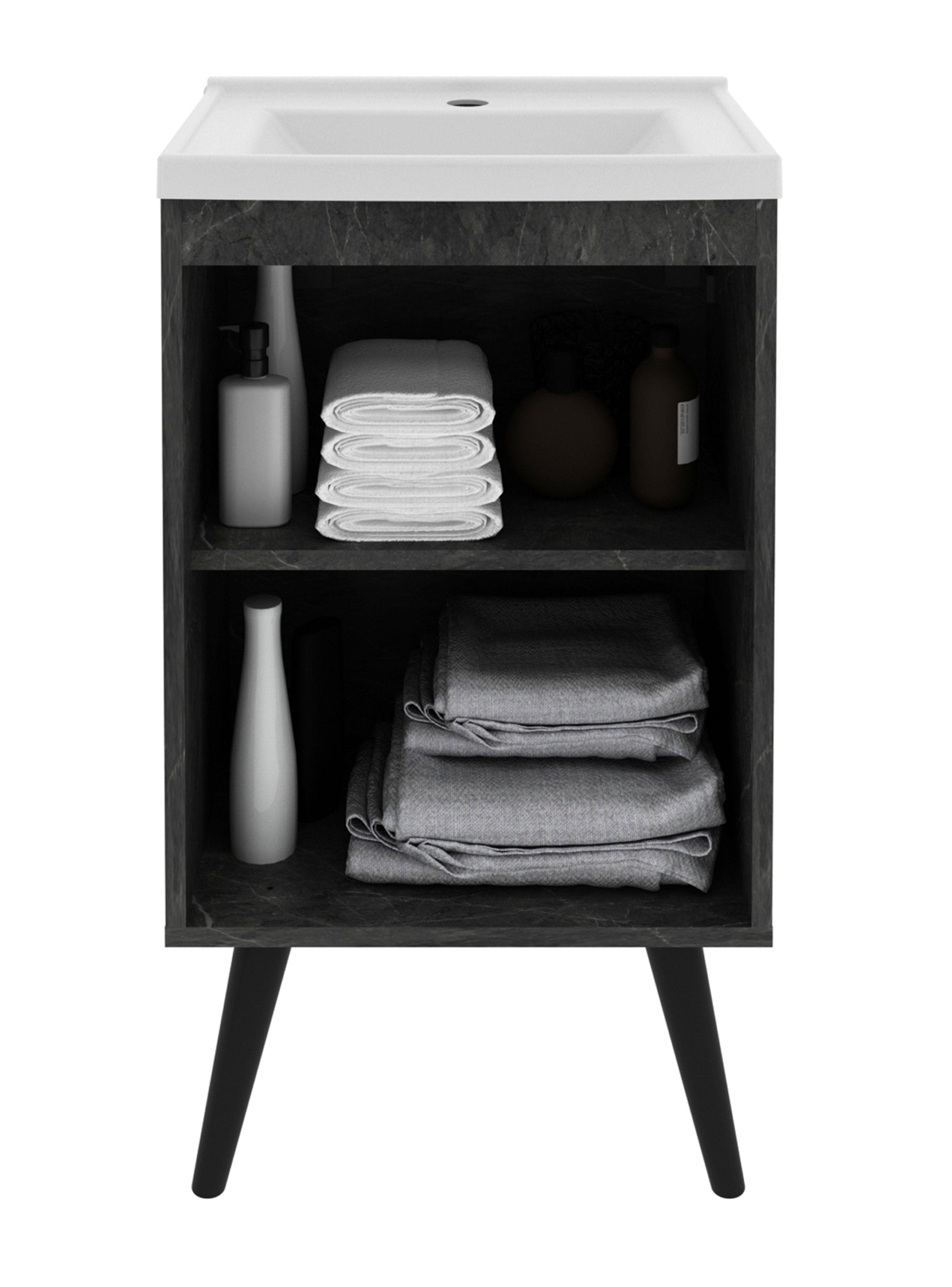 Mueble Lavamanos 1 Puerta con Lavamanos-4