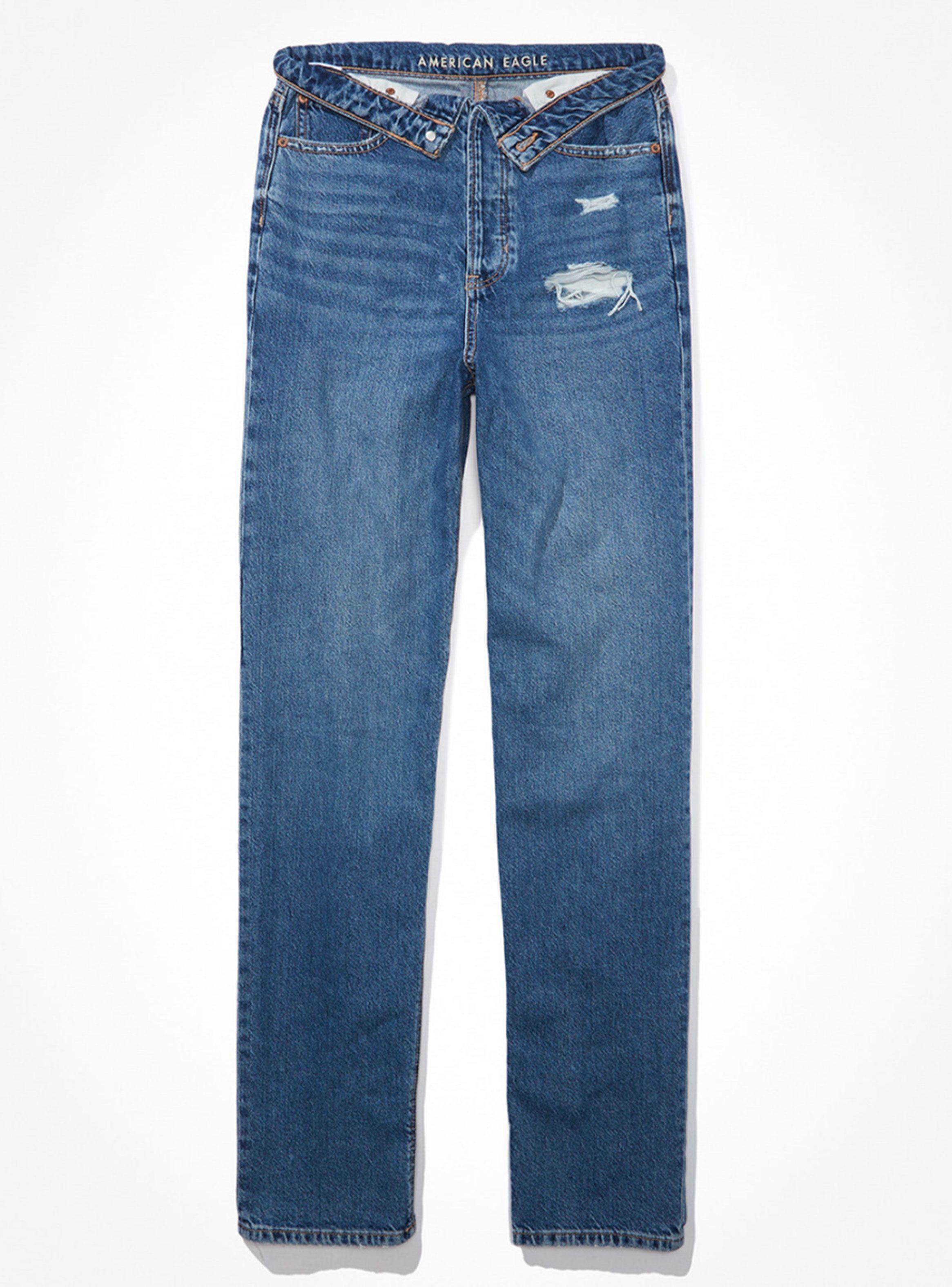 Jeans Highest Waist Ripped Baggy Straight-2
