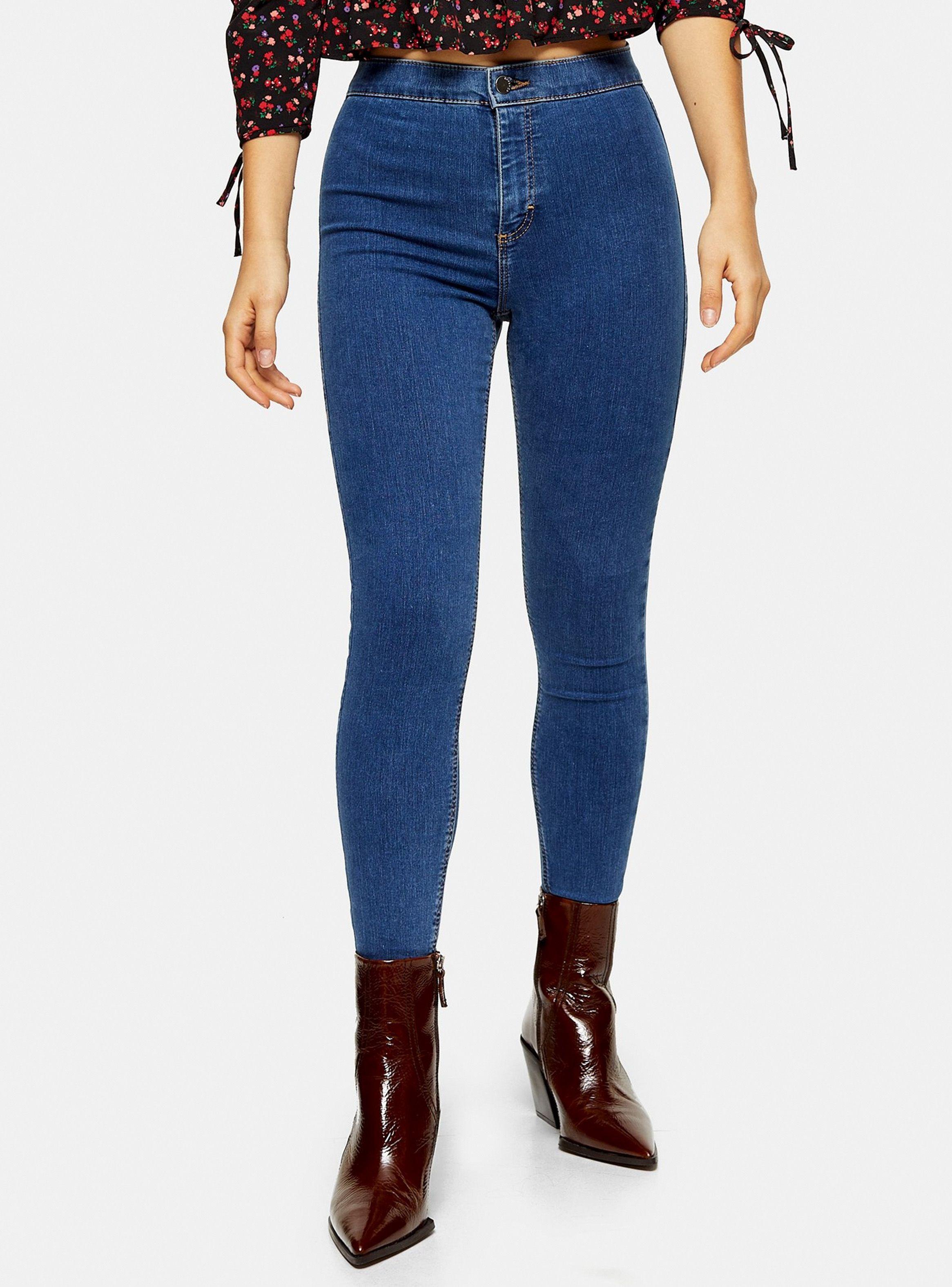 Jeans Petite Joni Mid Blue Largo 28 Topshop-0